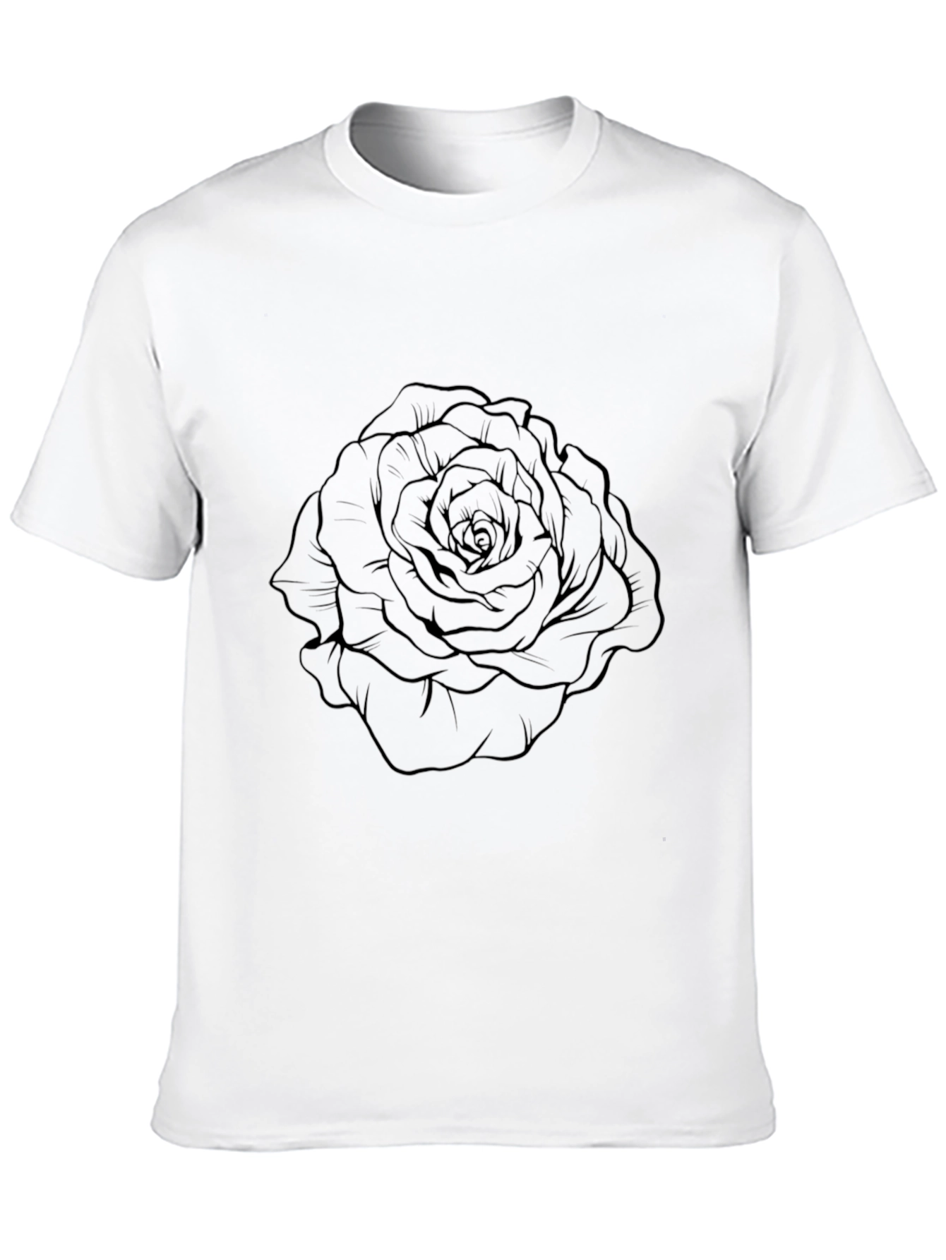 Black Black Rose Graphic Tee - Stylish Men's T-Shirt view 10