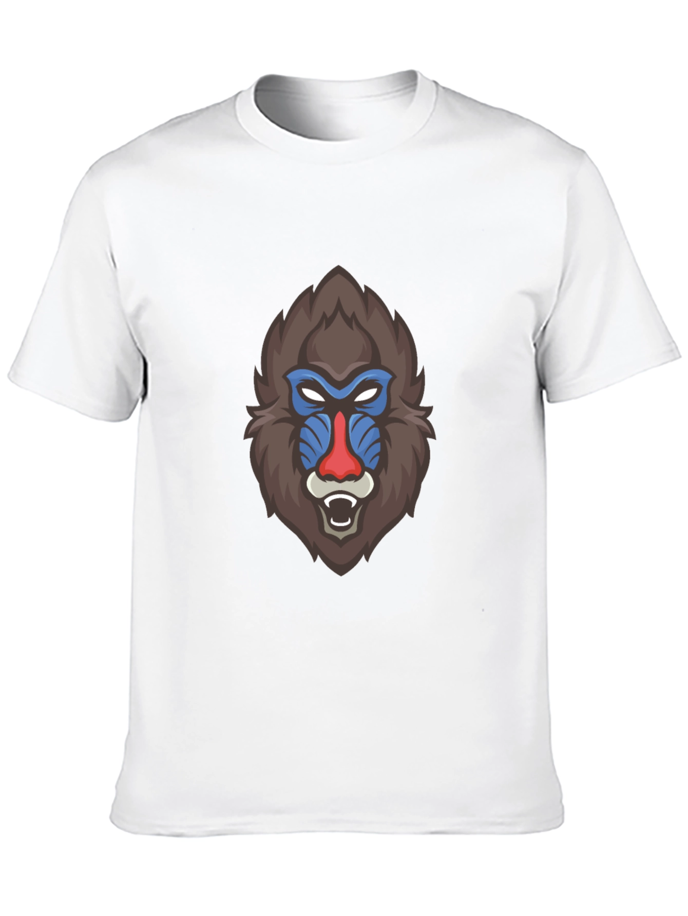 Black Bold Mandrill Graphic Tee - Black Cotton Blend view 10