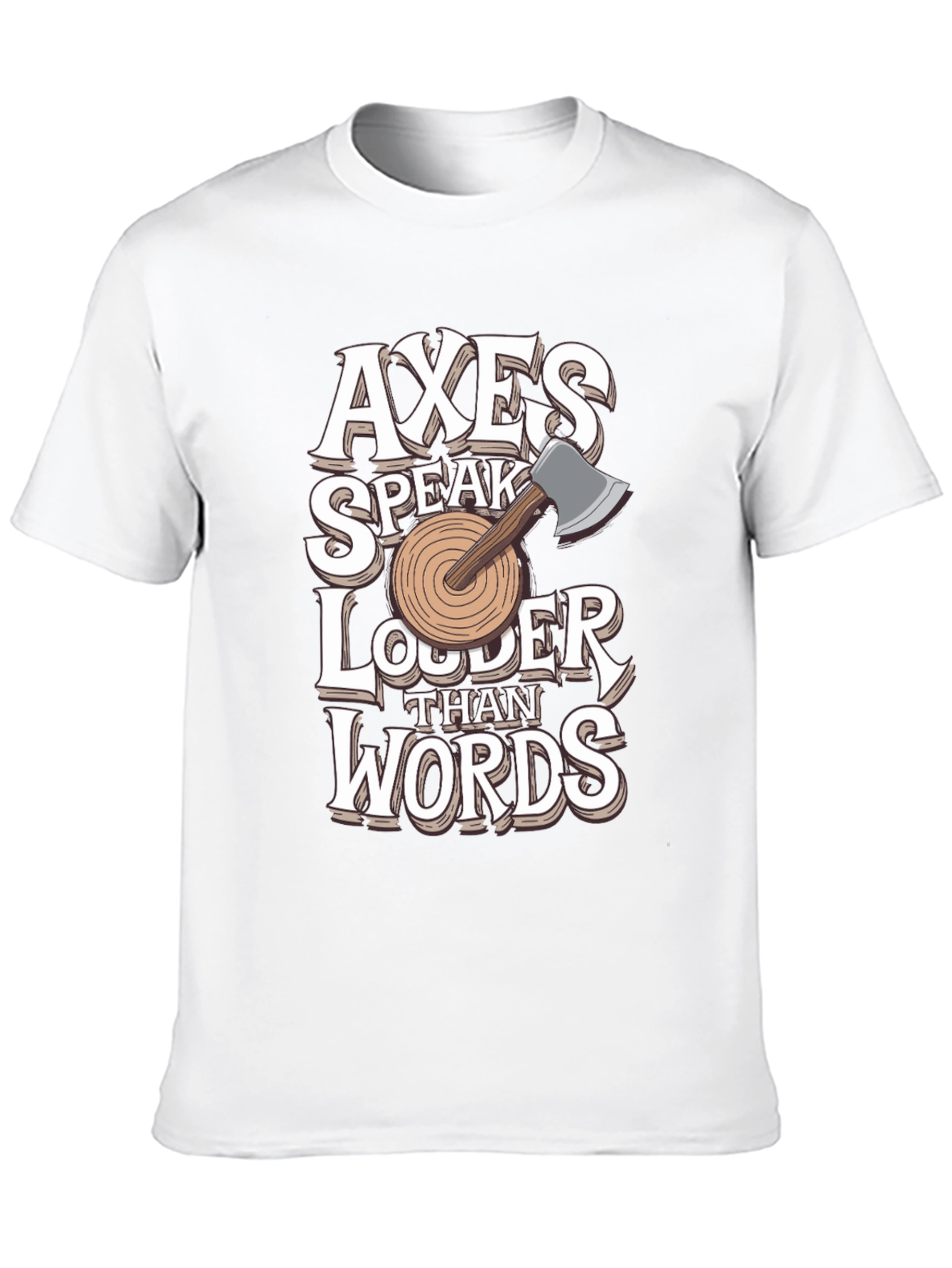 Black Axes Speak Louder Than Words Graphic Tee view 10