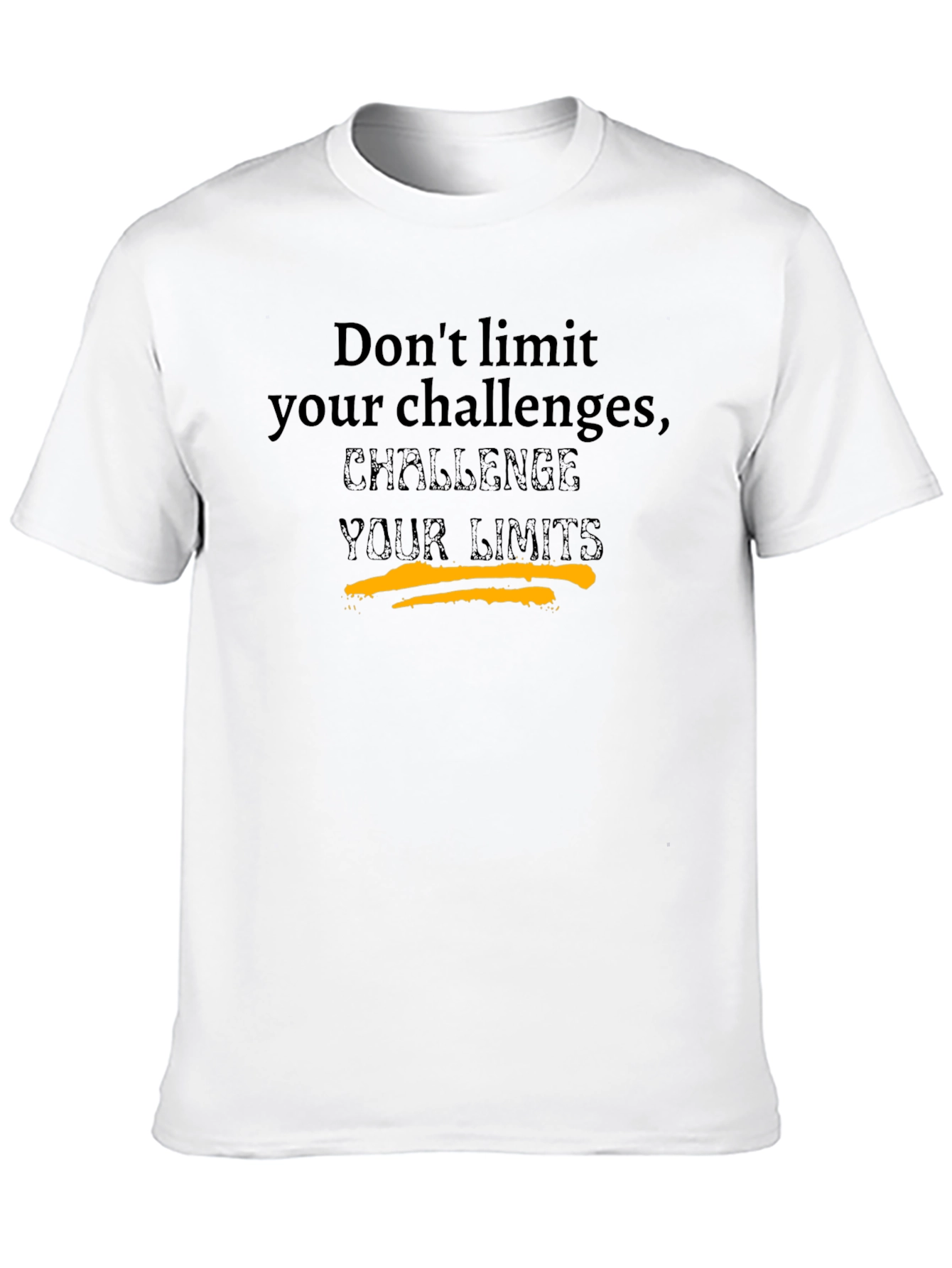 Black Challenge Your Limits Graphic T-Shirt view 10