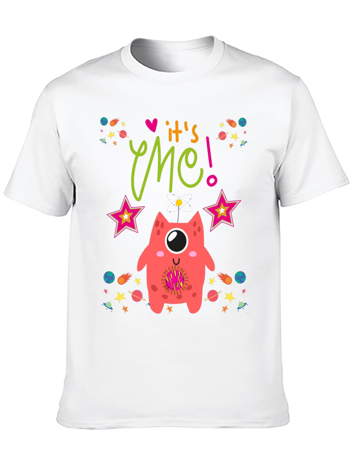 Black It's Me! Monster Graphic Tee - Space Lover view 10