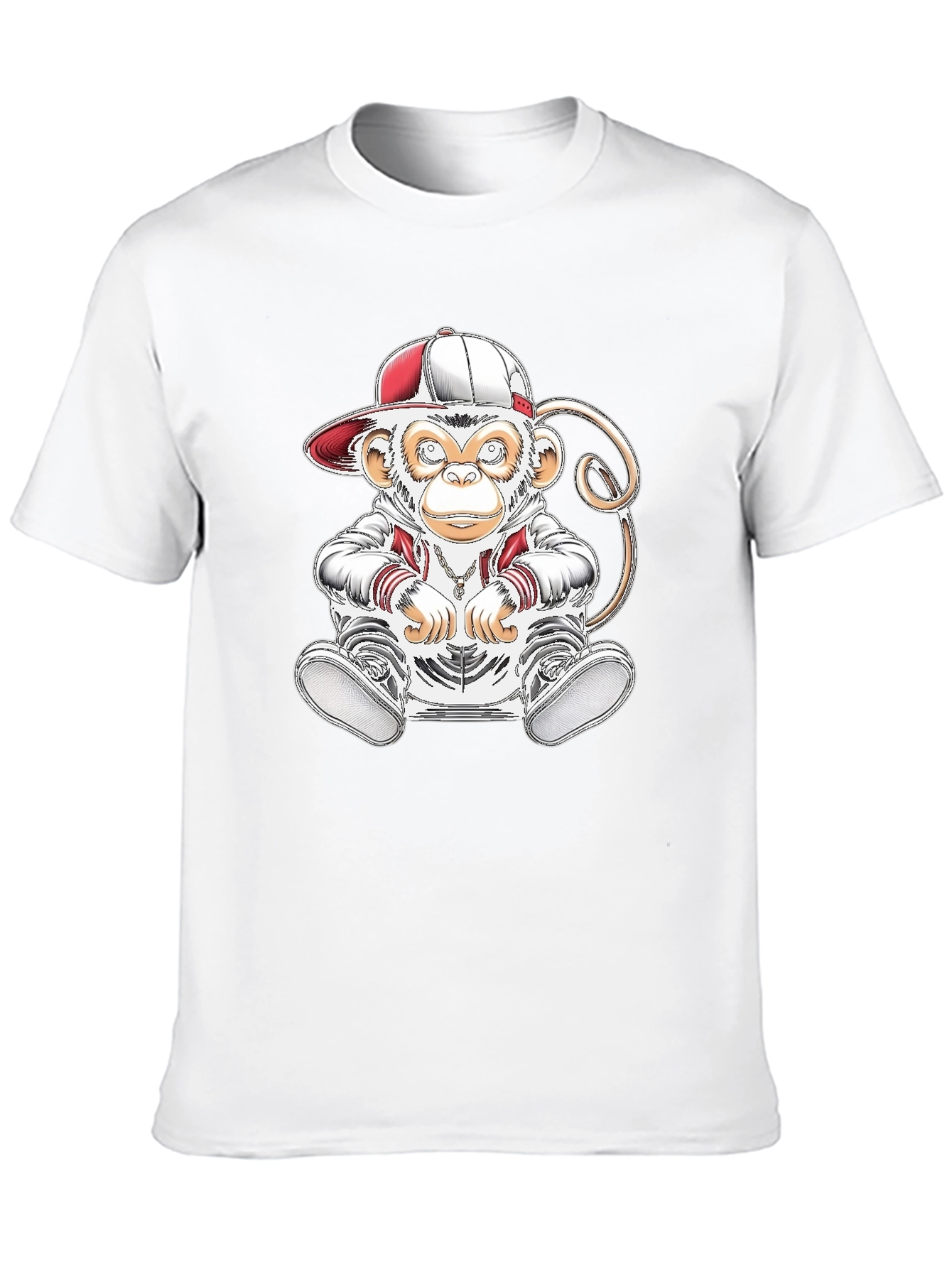 Black Cool Monkey Graphic T-Shirt - Urban Style view 10