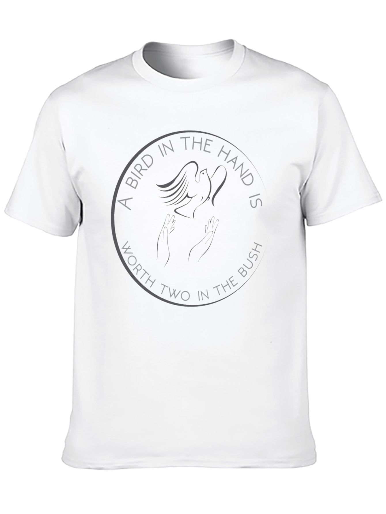 Black A Bird in the Hand T-Shirt view 10