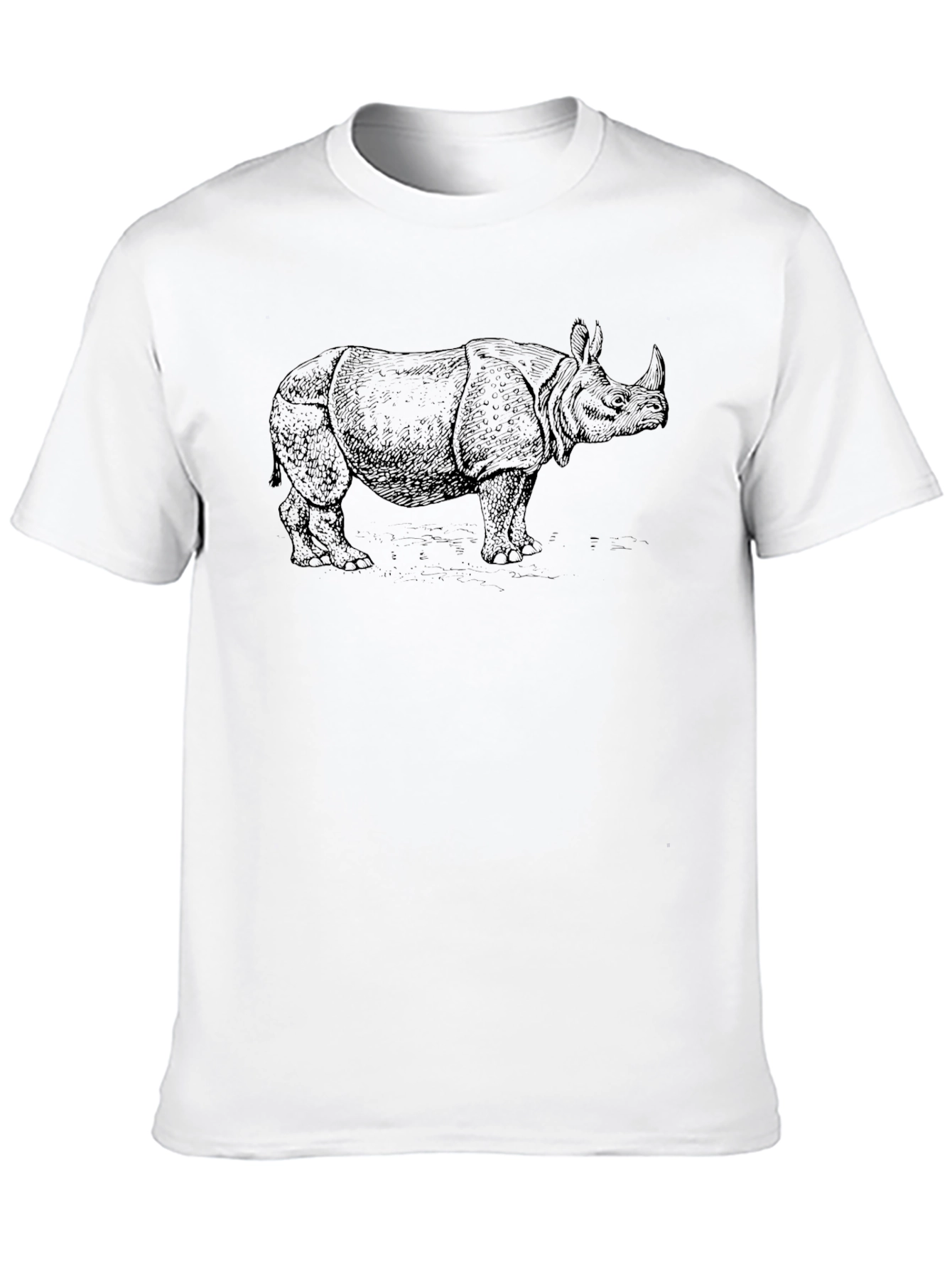 Black Black Rhino Graphic Tee - Wildlife T-Shirt view 10