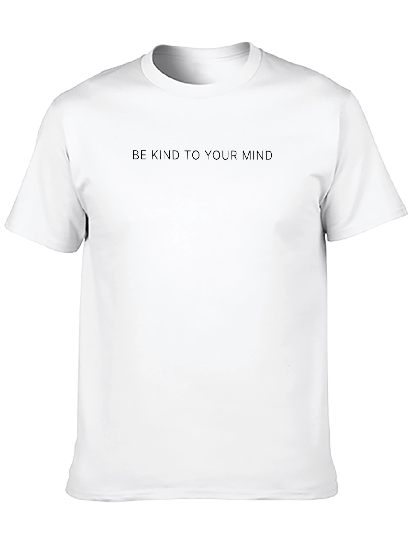 Black Be Kind To Your Mind T-Shirt - Black Crew Neck view 10