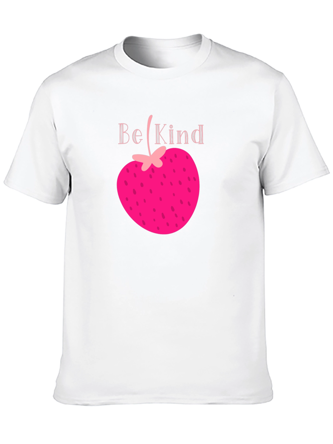 Black Be Kind Strawberry Heart Tee - Black Graphic T-Shirt view 10