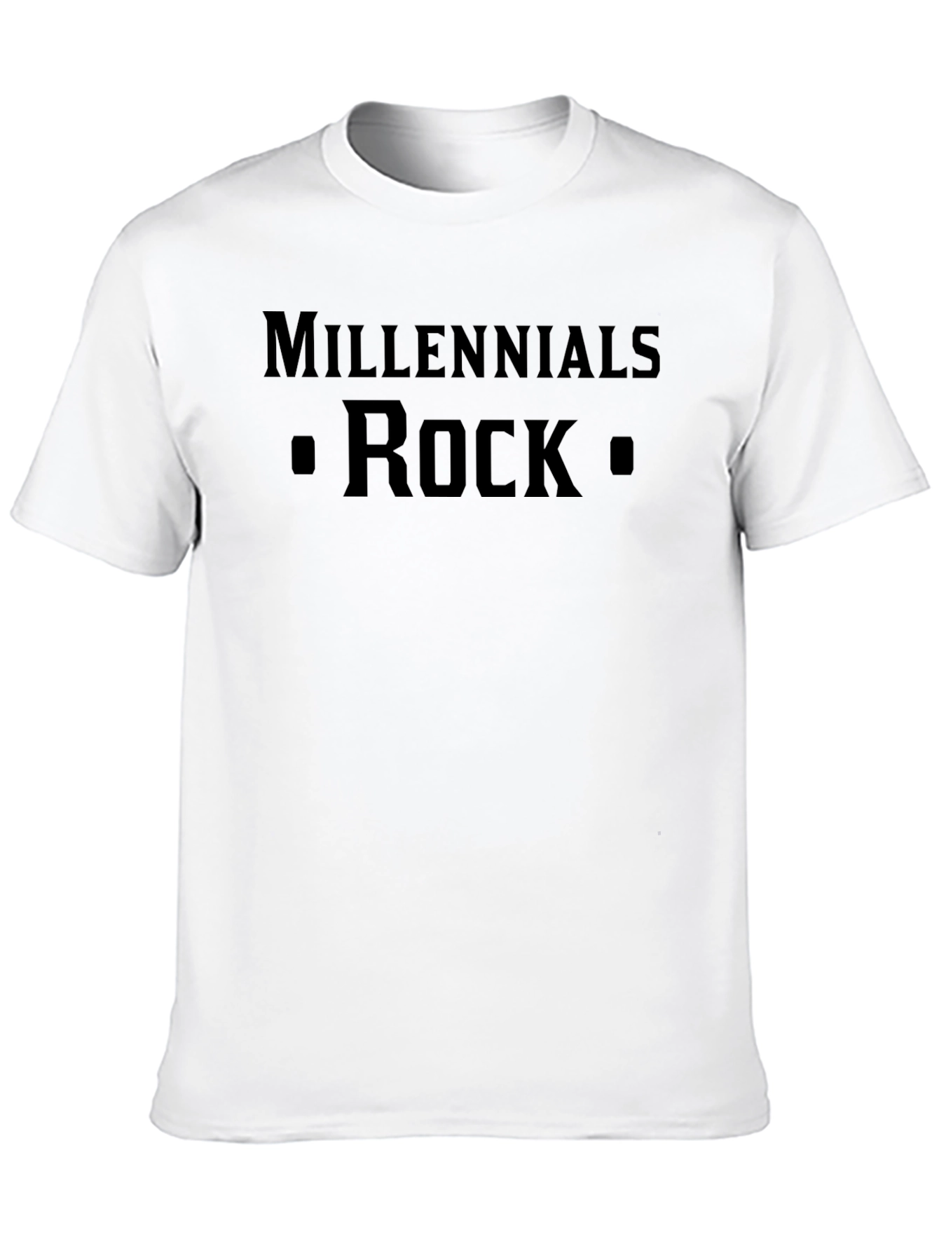 Black Millennials Rock T-Shirt - Stylish & Comfortable view 10