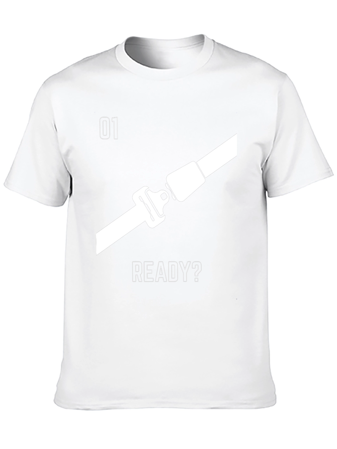 Black Seatbelt Ready T-Shirt - Black Graphic Tee view 10