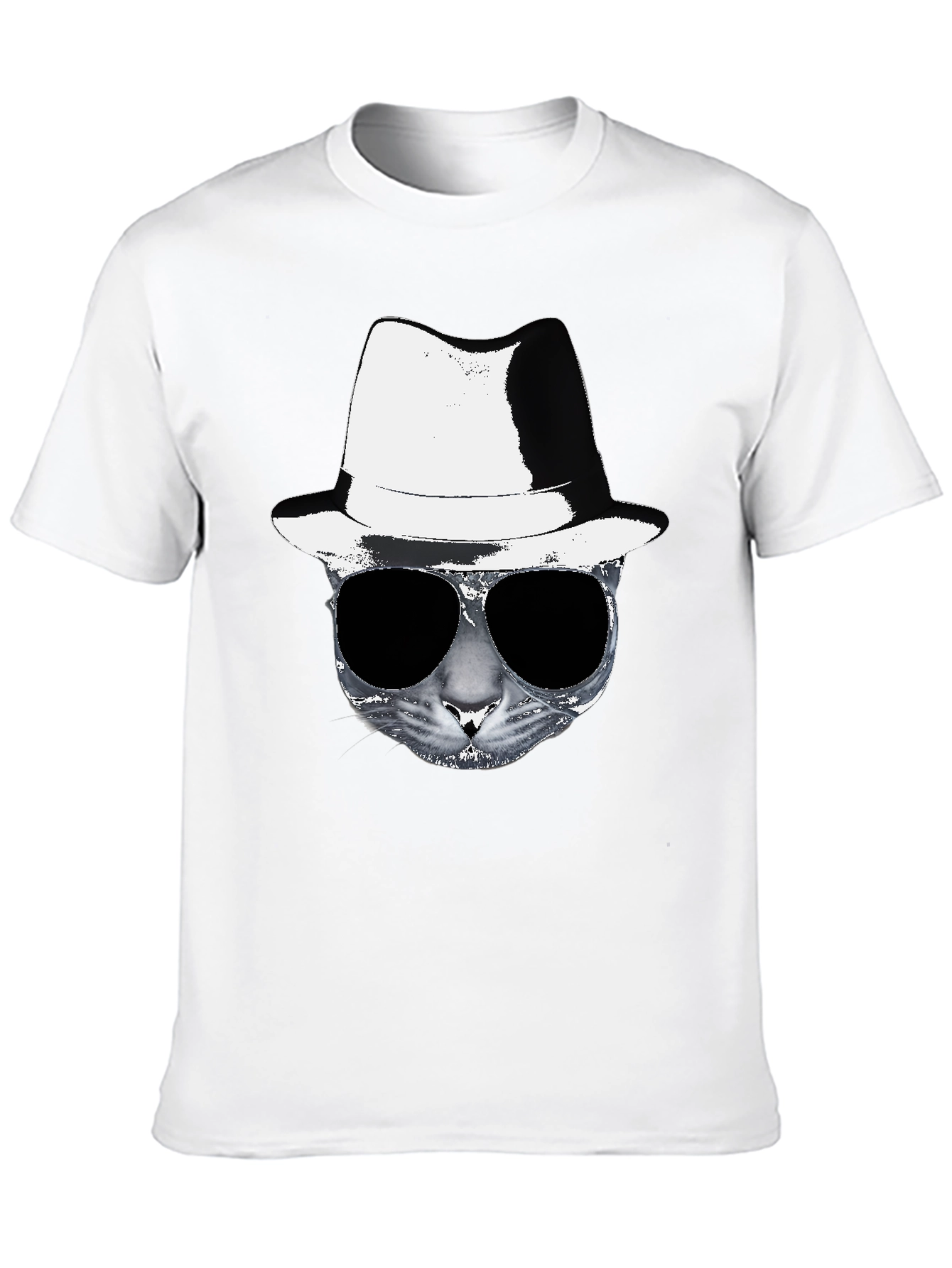 Black Cool Cat Tee - Black Graphic T-Shirt view 10
