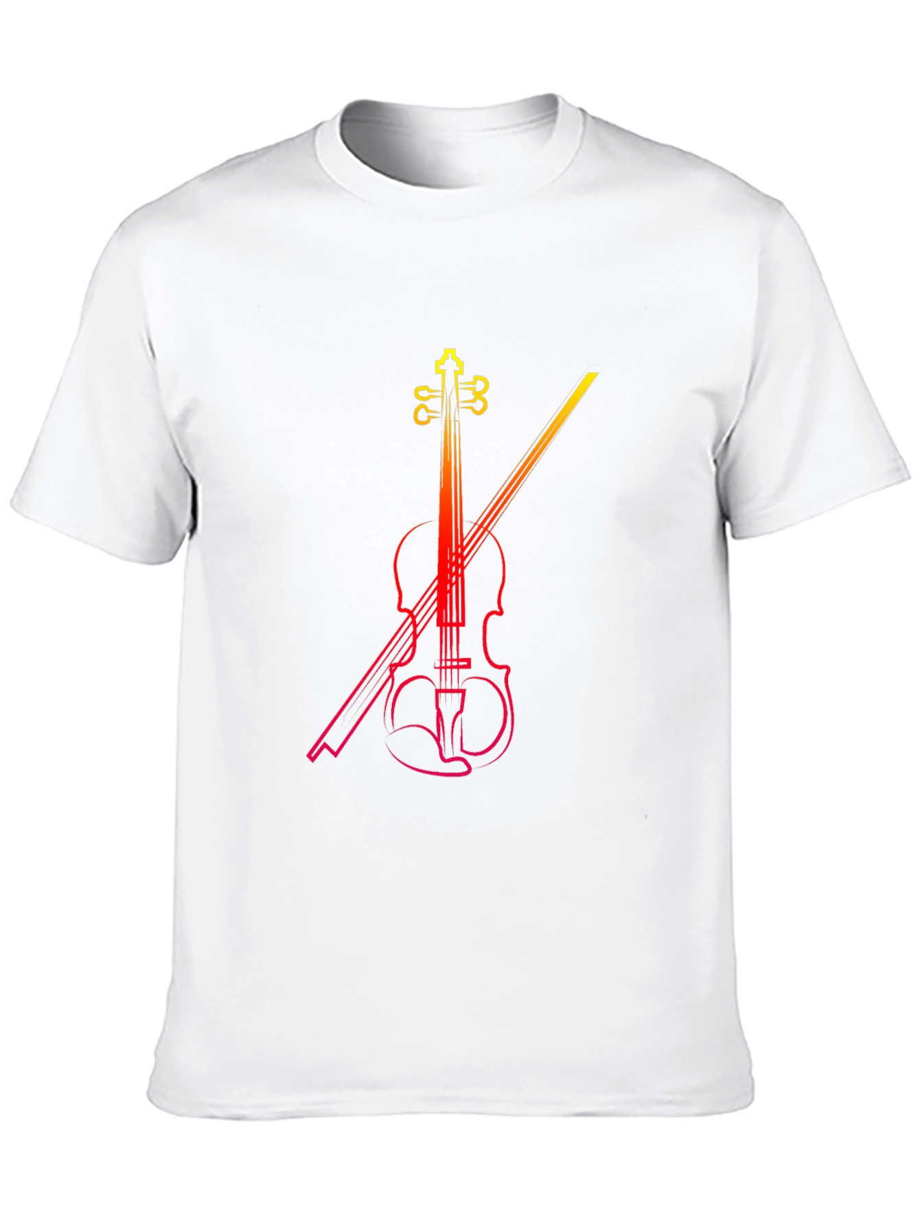 Black Violin Graphic Print Black T-Shirt view 10