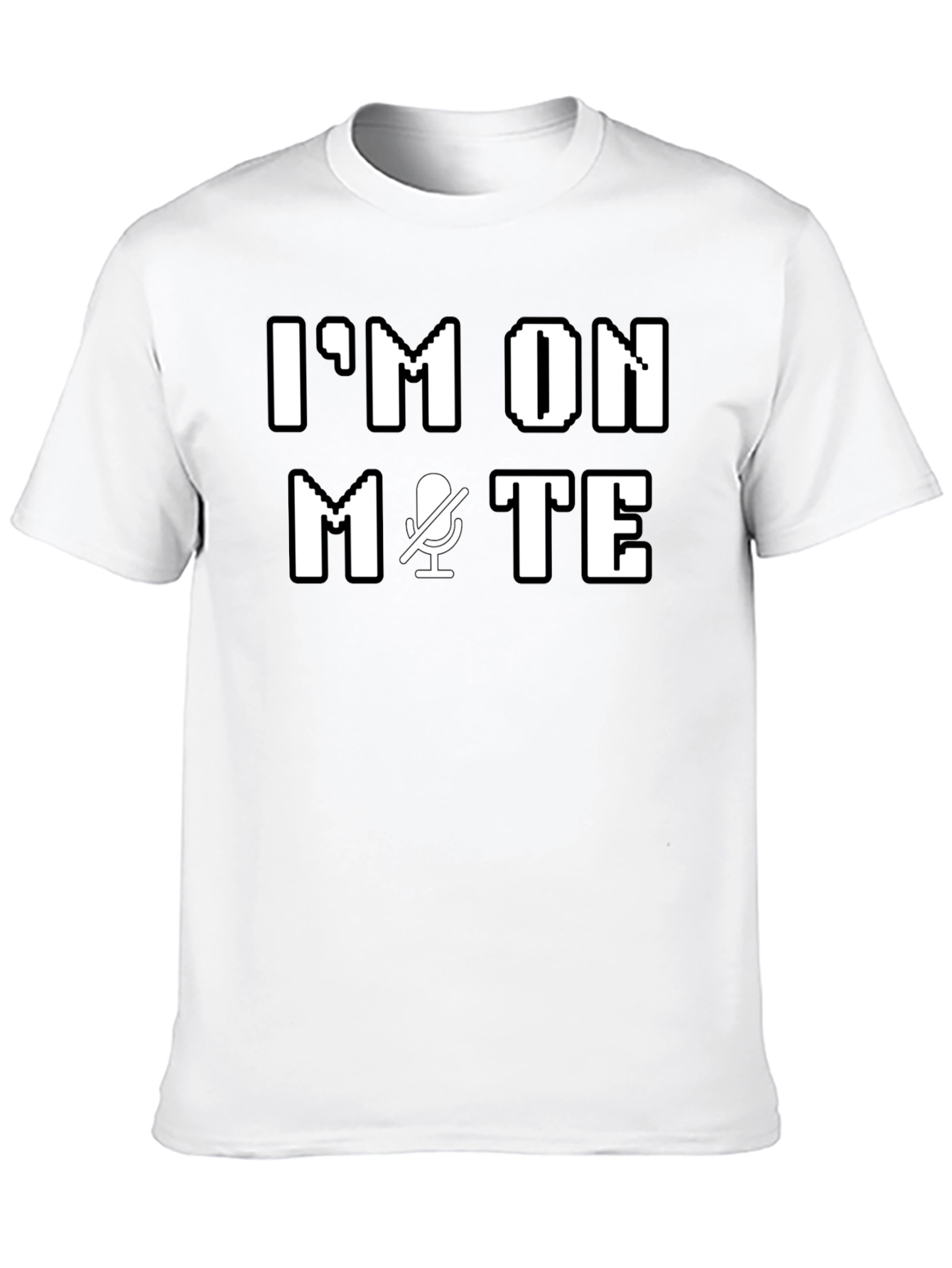 Black I'm On Mute T-Shirt - Funny Tech Humor Tee view 10