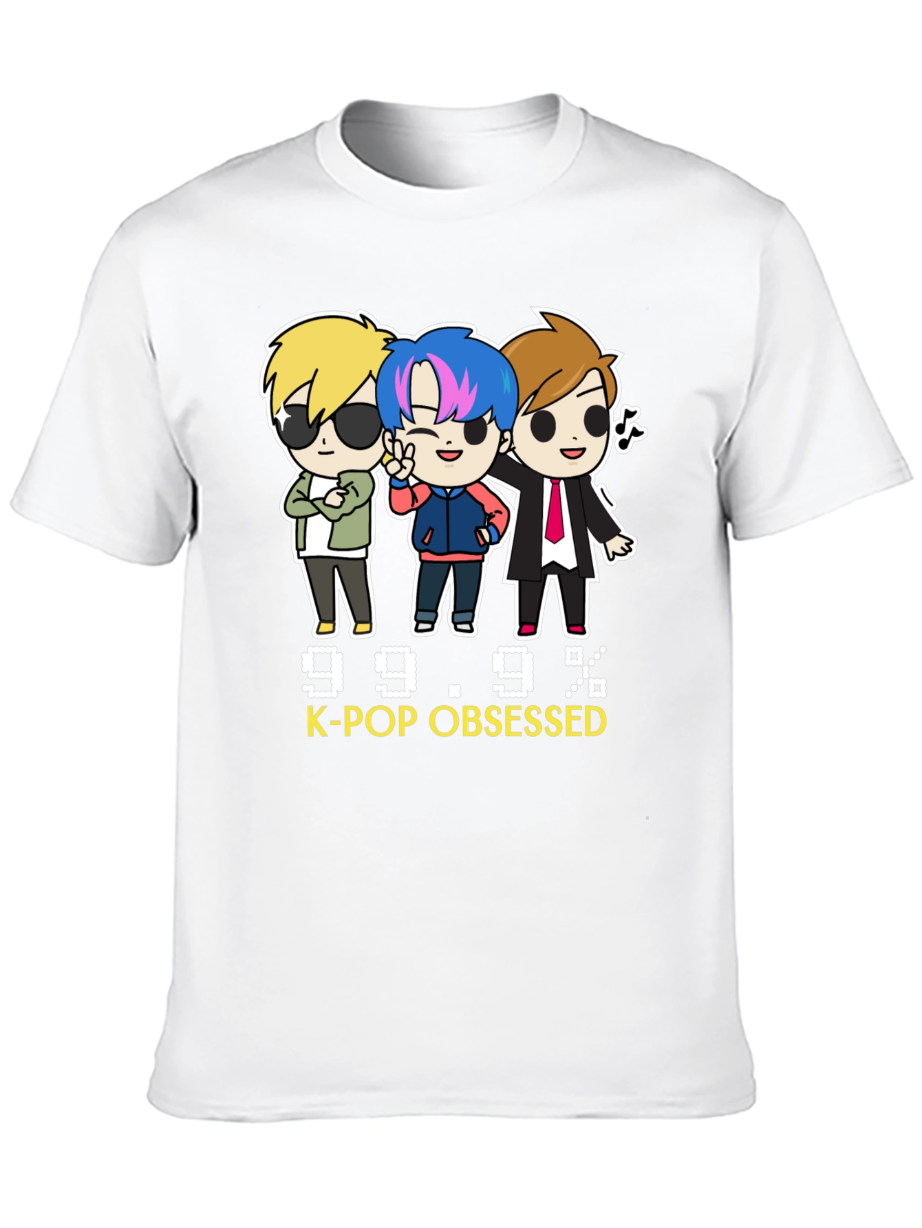 Black K-Pop Obsessed Black Graphic Tee view 10