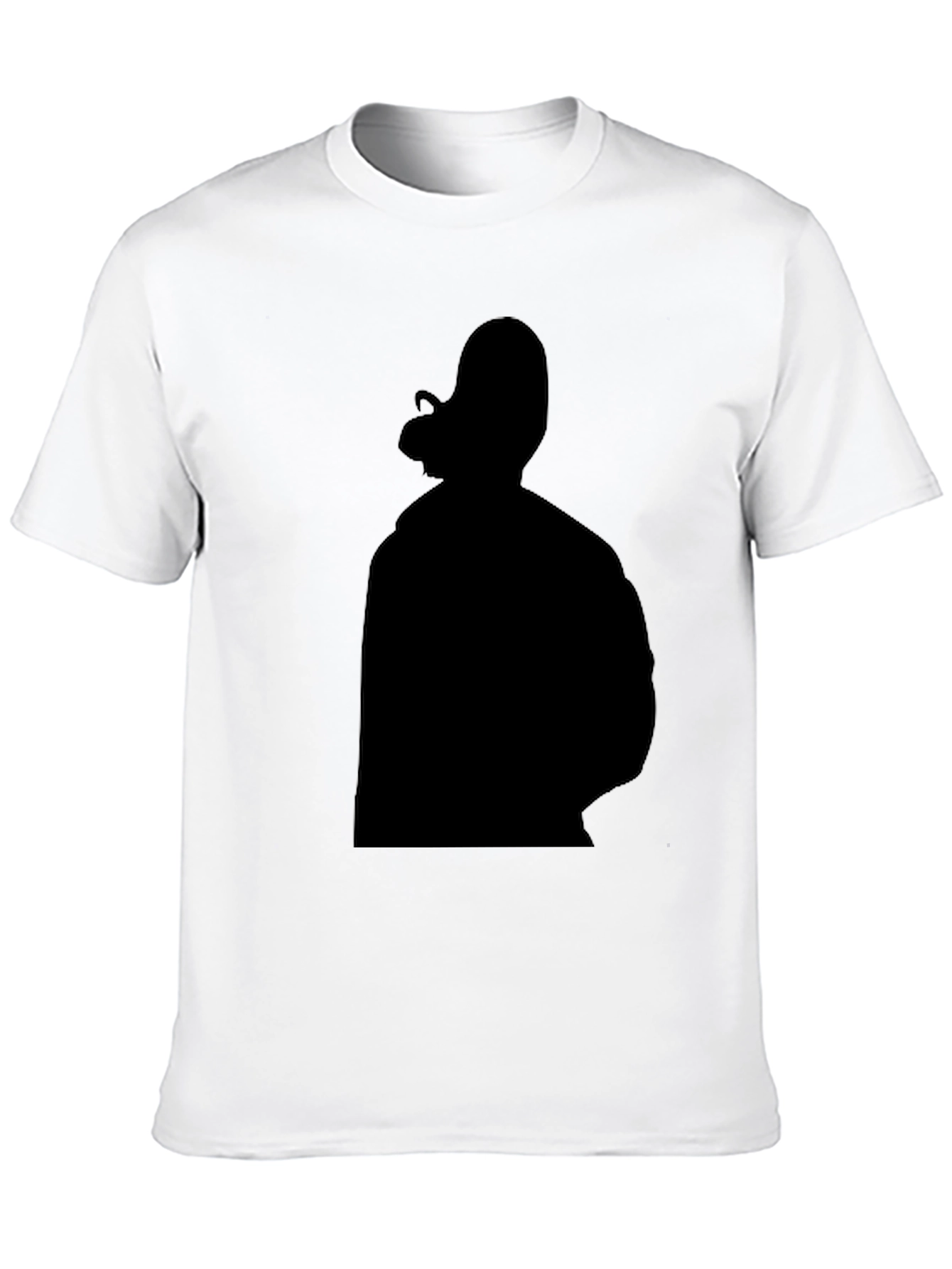 Black Black Graphic Tee - Silhouette Design view 10