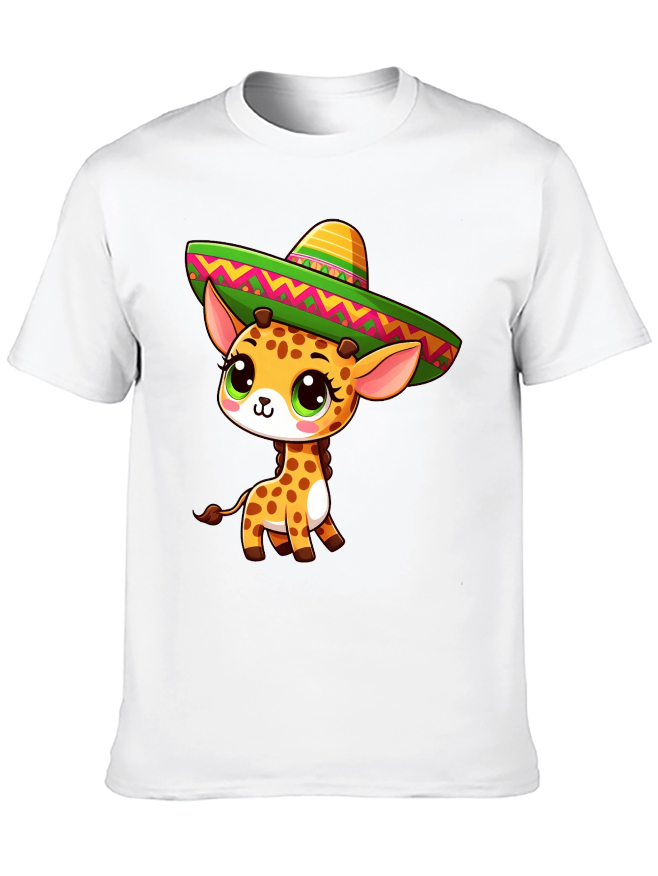Black Giraffe Sombrero Graphic Tee view 10