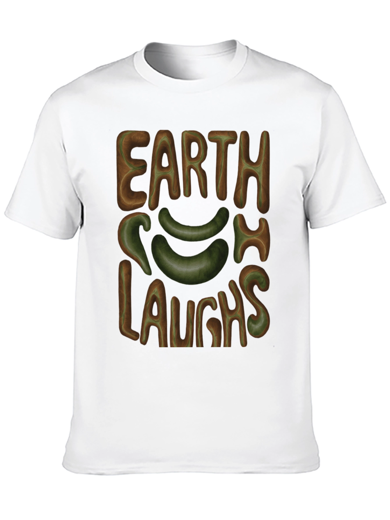 Black Earth Laughs T-Shirt - Graphic Tee view 10