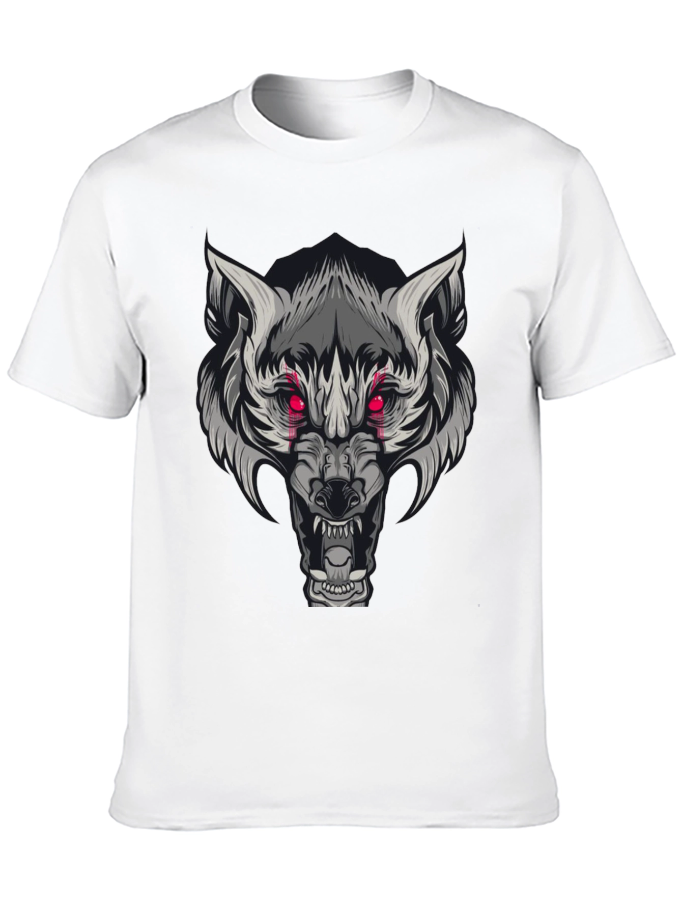 Black Wolf Graphic Print Tee - Men's Short Sleeve view 10