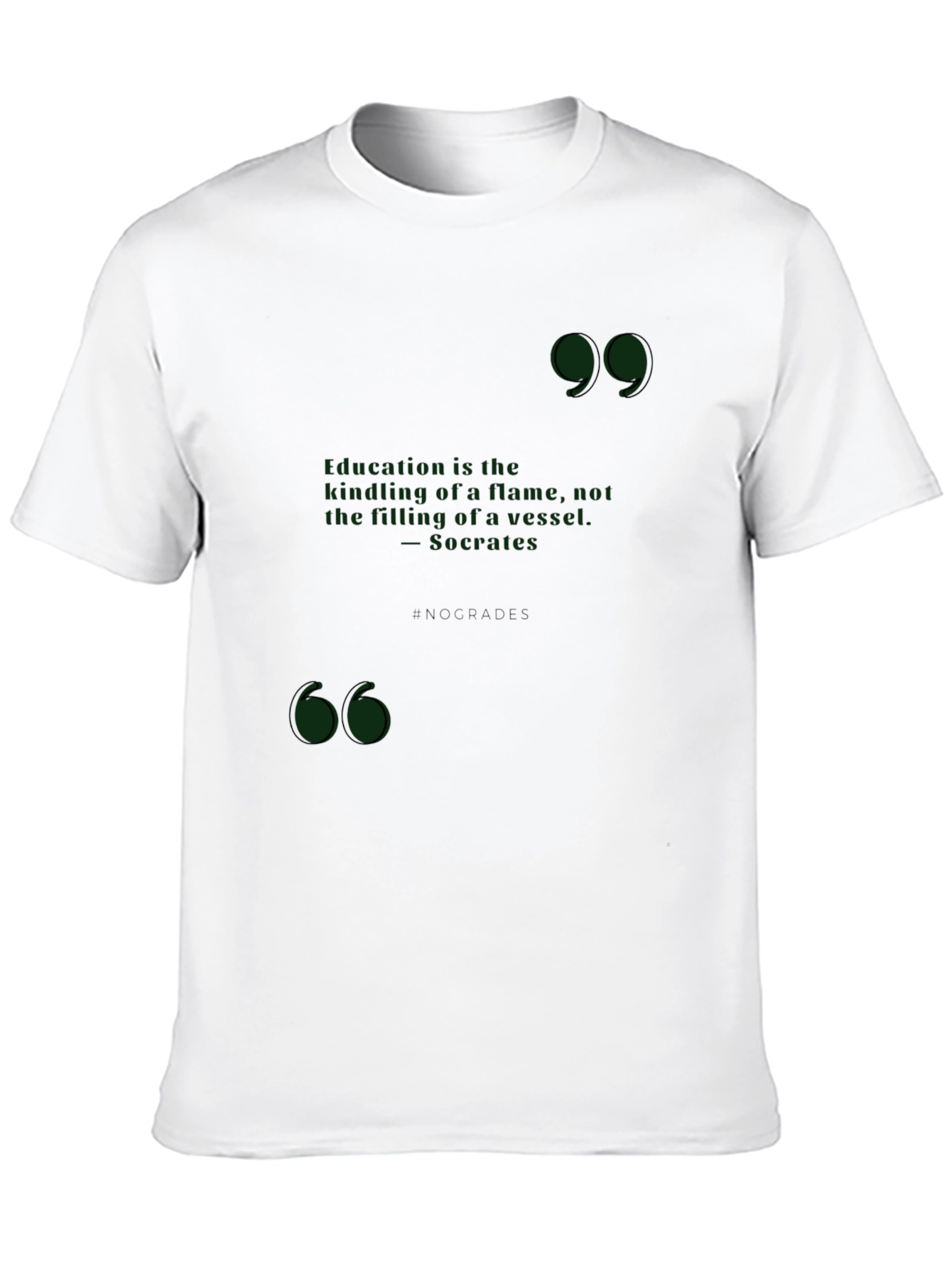 Black Philosophical Socrates Quote T-Shirt - Education Gift view 10