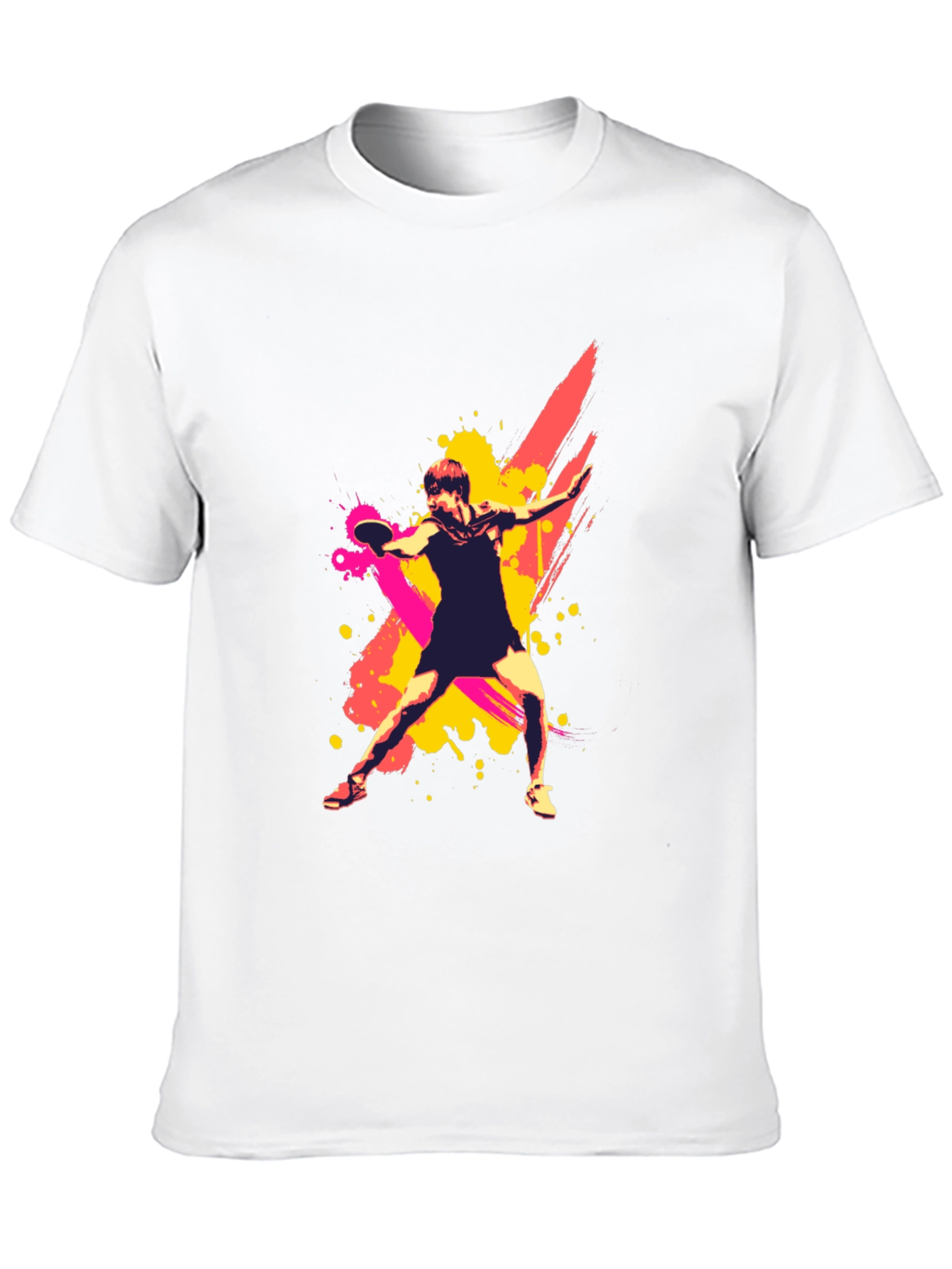 Black Tennis Player Graphic T-Shirt - Cool Sports Tee view 10