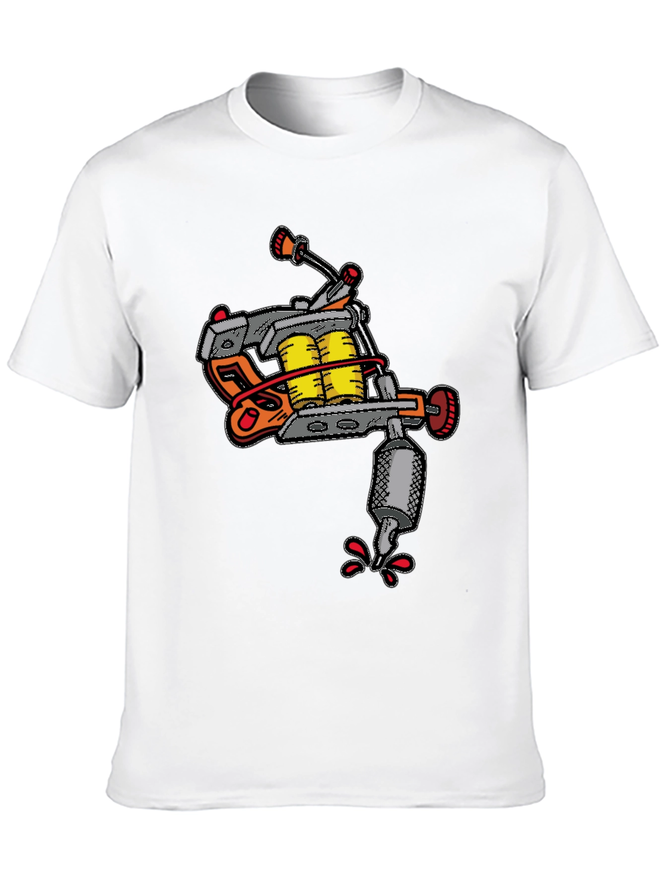 Black Tattoo Machine Graphic Tee - Unique Design view 10