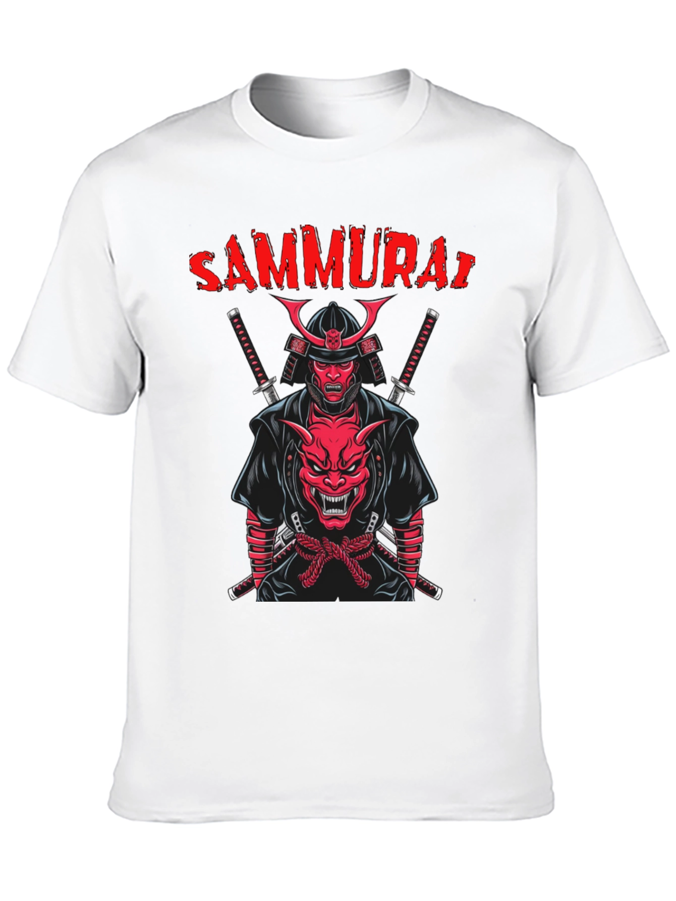 Black Samurai Graphic T-Shirt - Black view 10