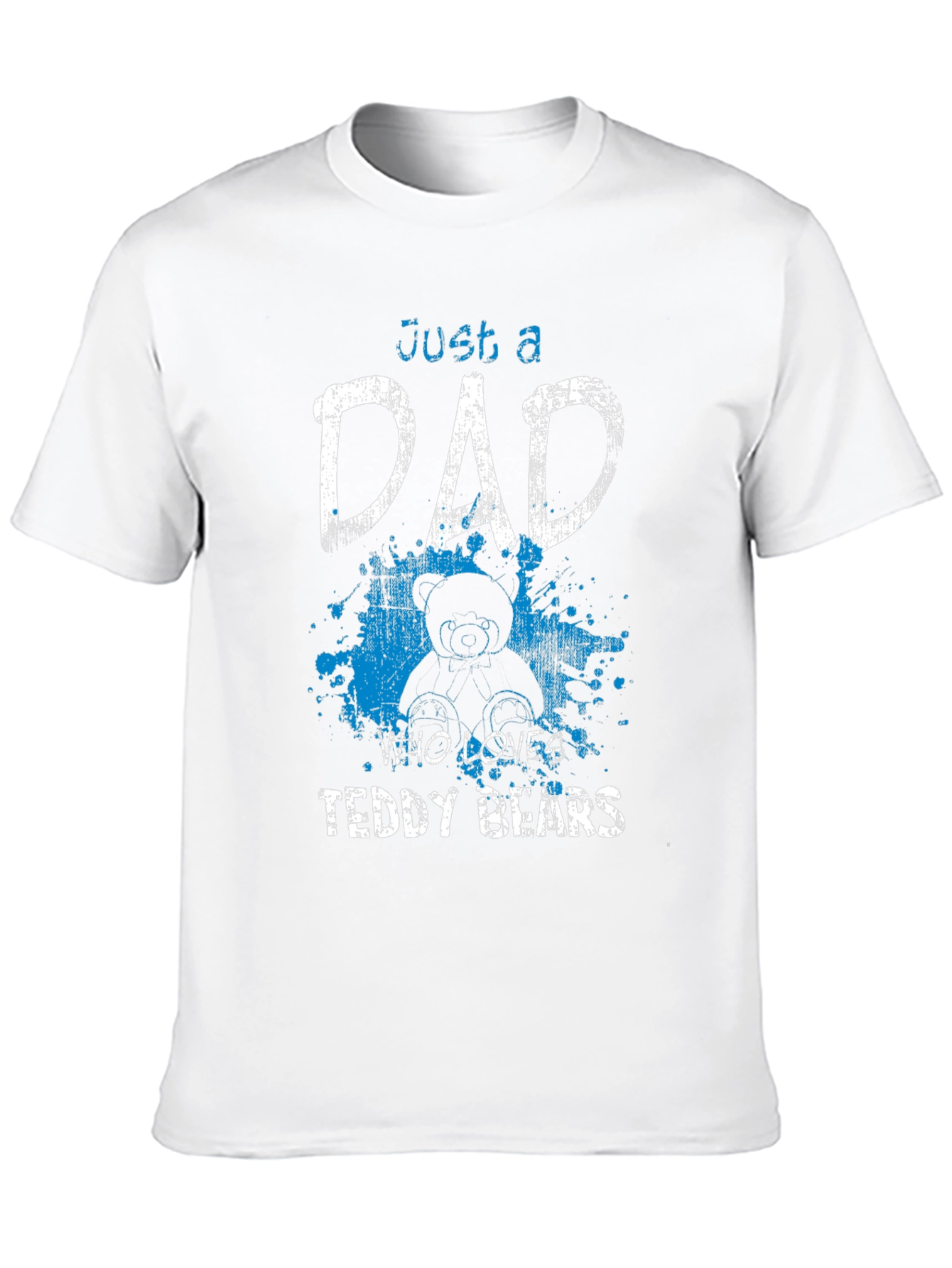 Black Just a Dad Who Loves Teddy Bears T-Shirt view 10