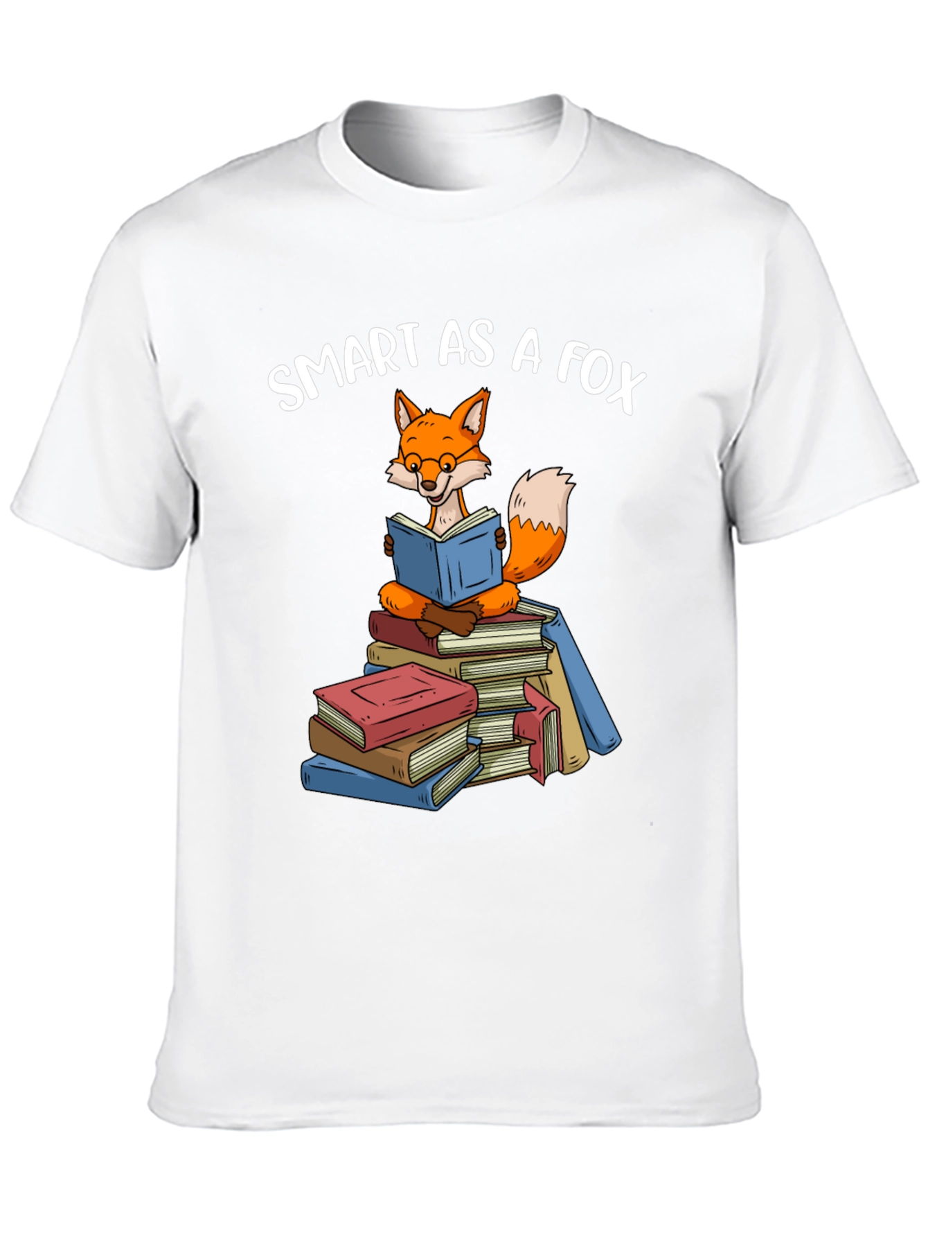 Black Smart As A Fox Book T-Shirt view 10