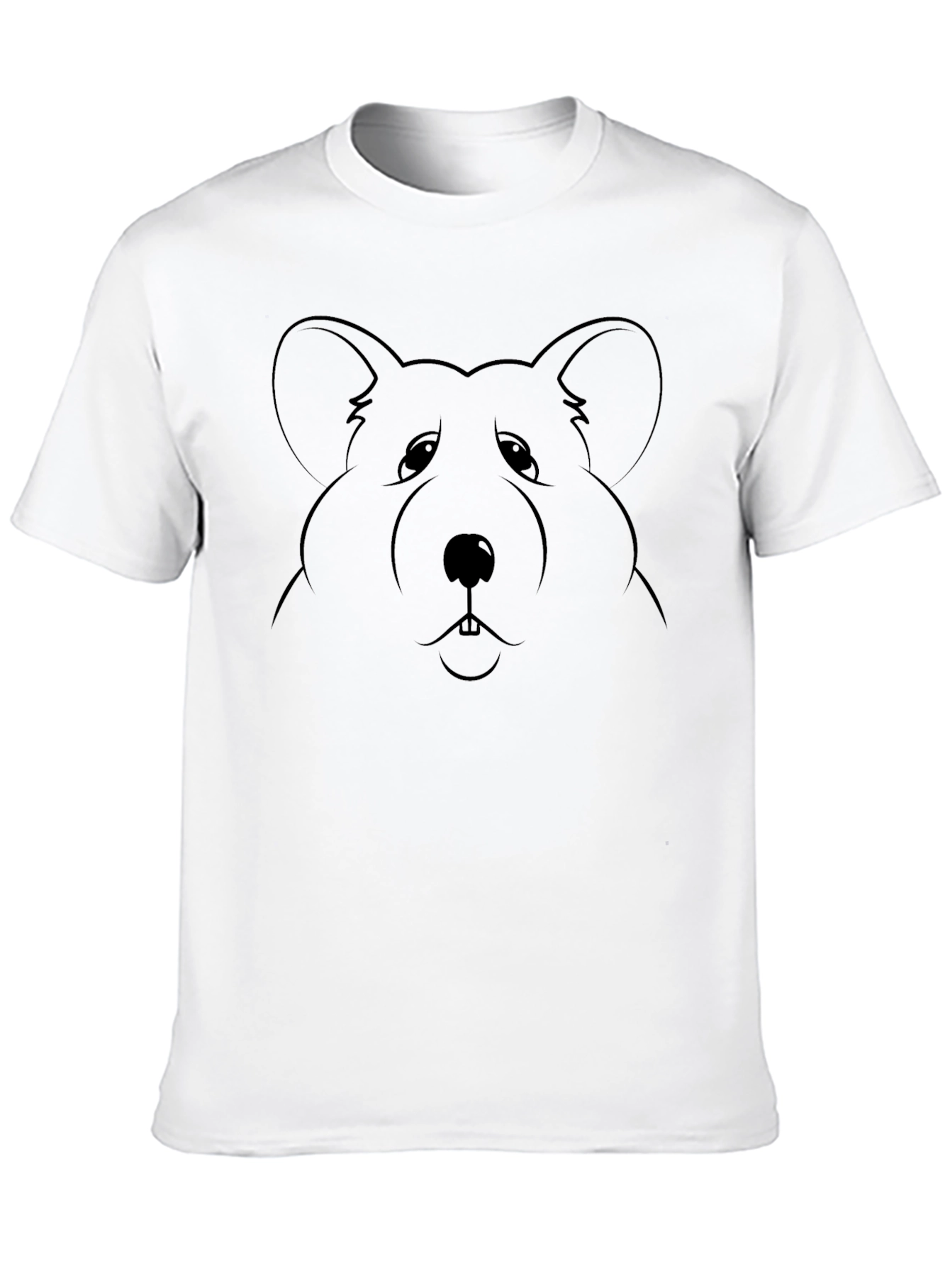 Black Cartoon Bear T-Shirt - Unisex Black Tee view 10