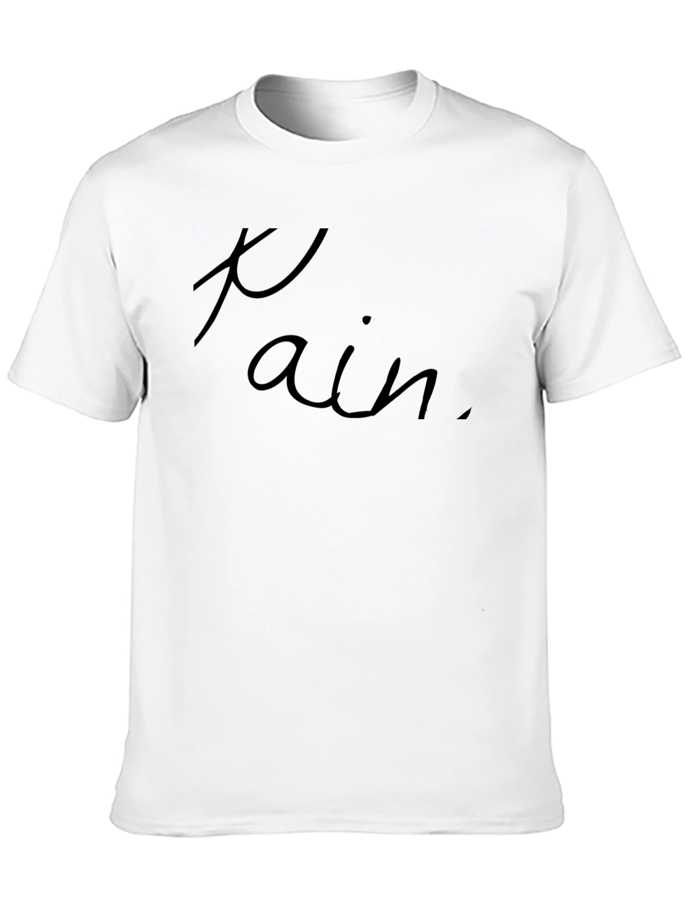 Black Men's Black "Pain" T-Shirt view 10