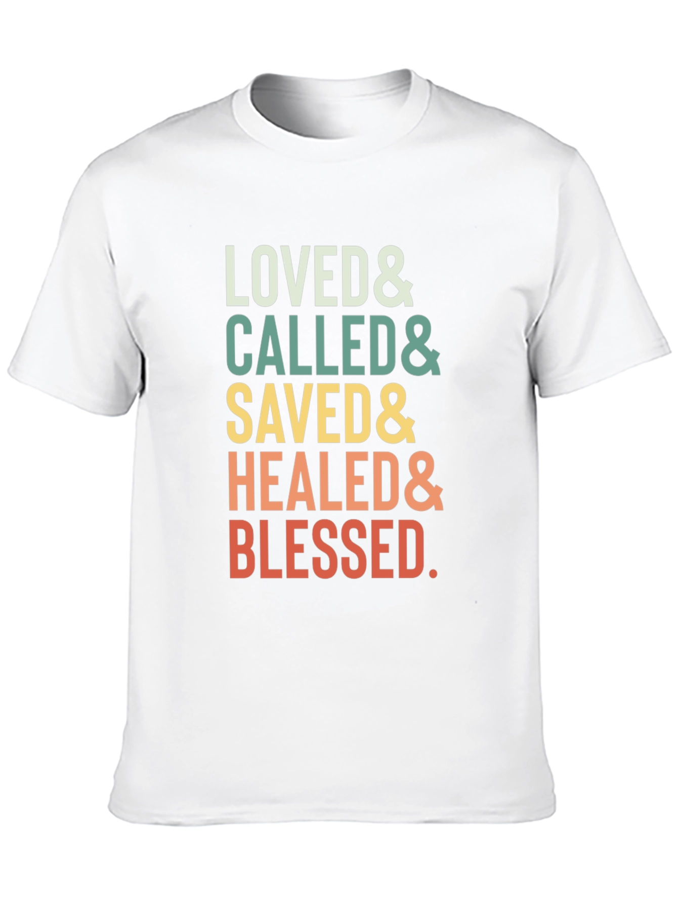 Black Loved Called Saved Healed Blessed T-Shirt view 10