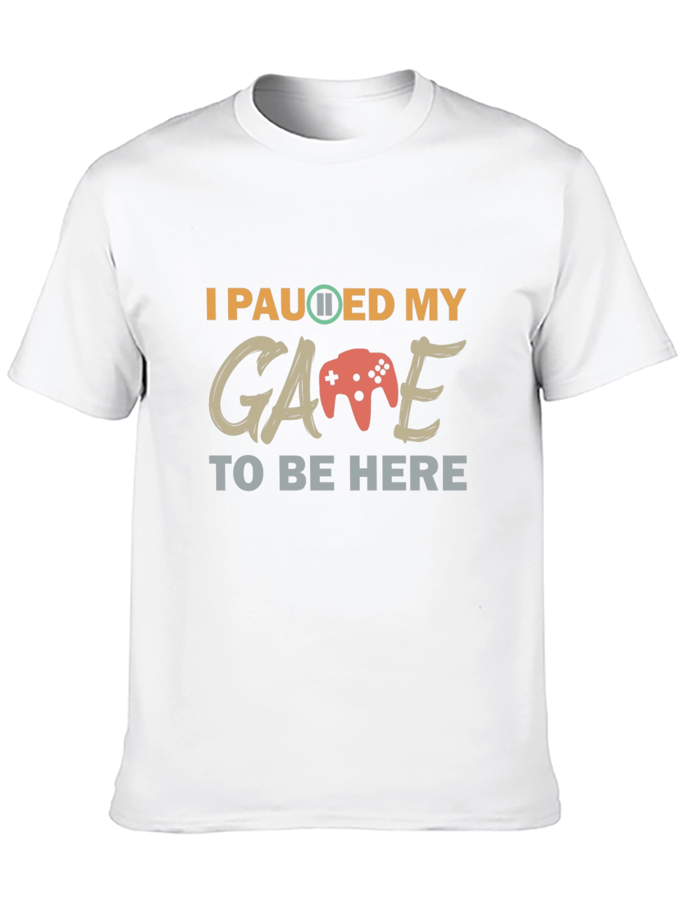 Black I Paused My Game T-Shirt - Gamer Apparel view 10