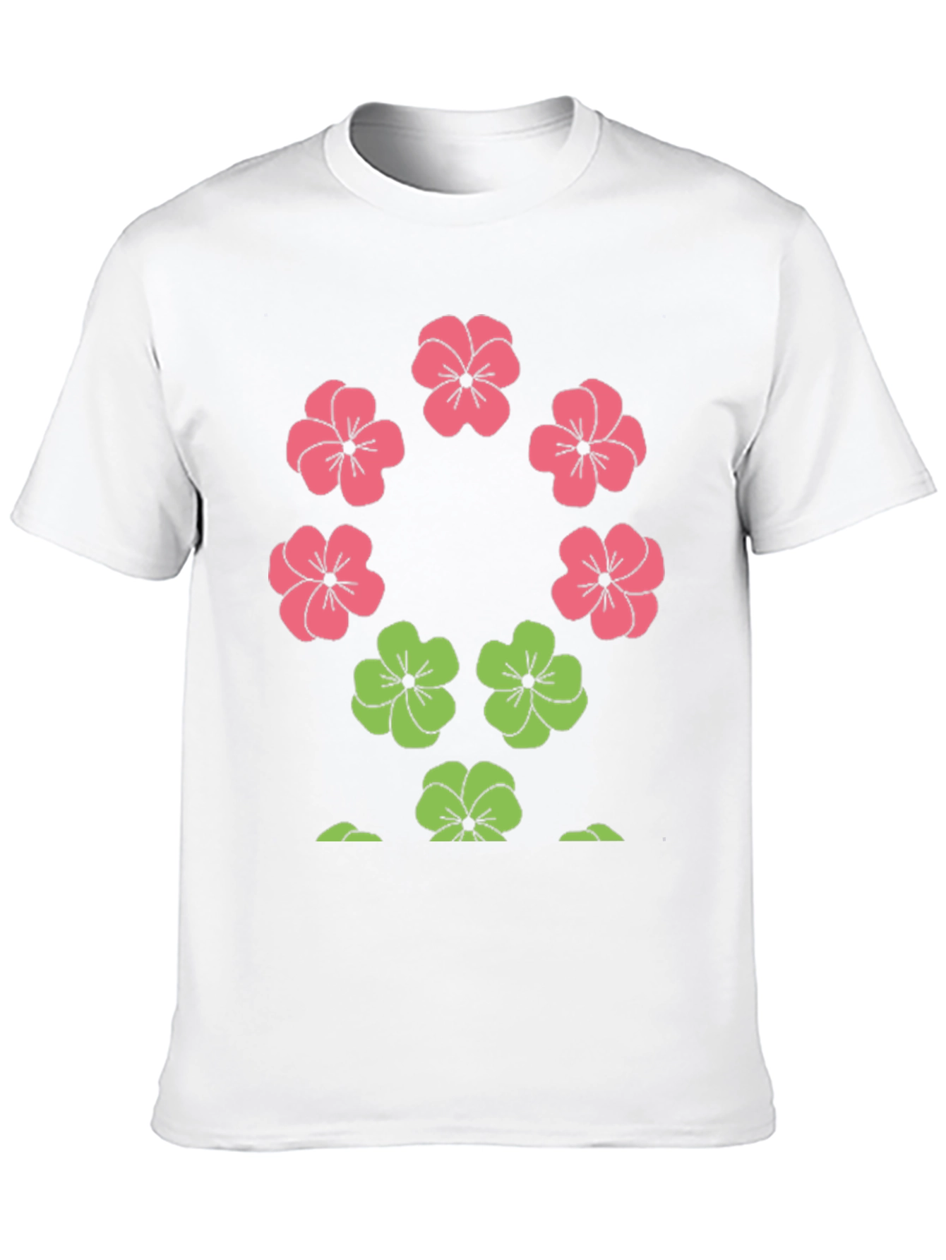 Black Floral Print Crew Neck T-Shirt view 10