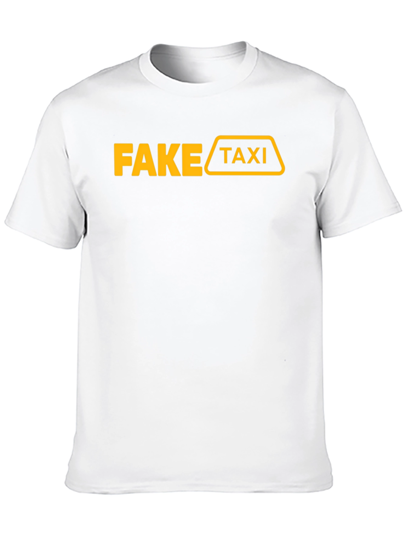 Black Fake Taxi Graphic T-Shirt Funny Adult Humor Tee view 10