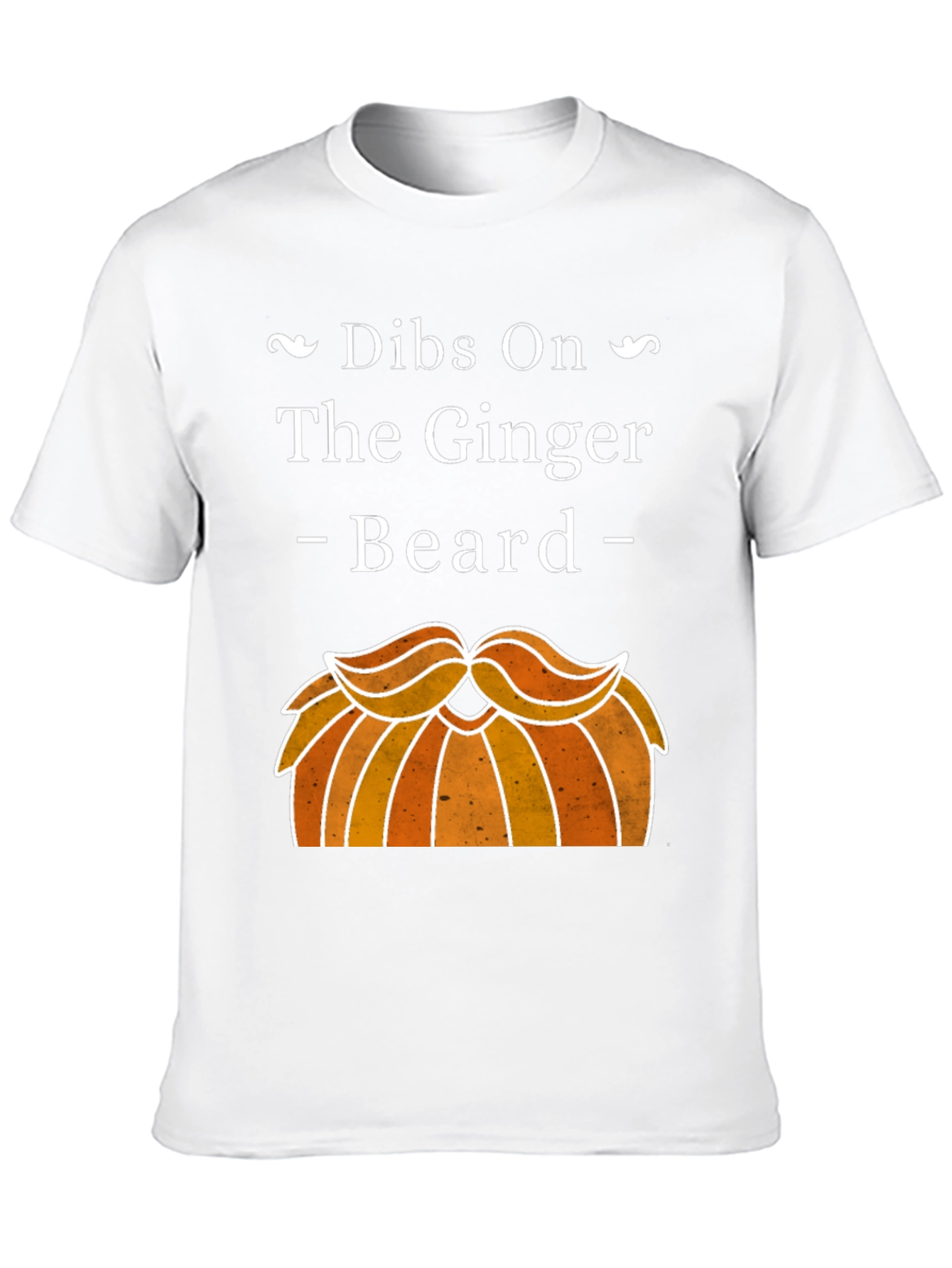 Black Dibs On The Ginger Beard Graphic T-Shirt view 10