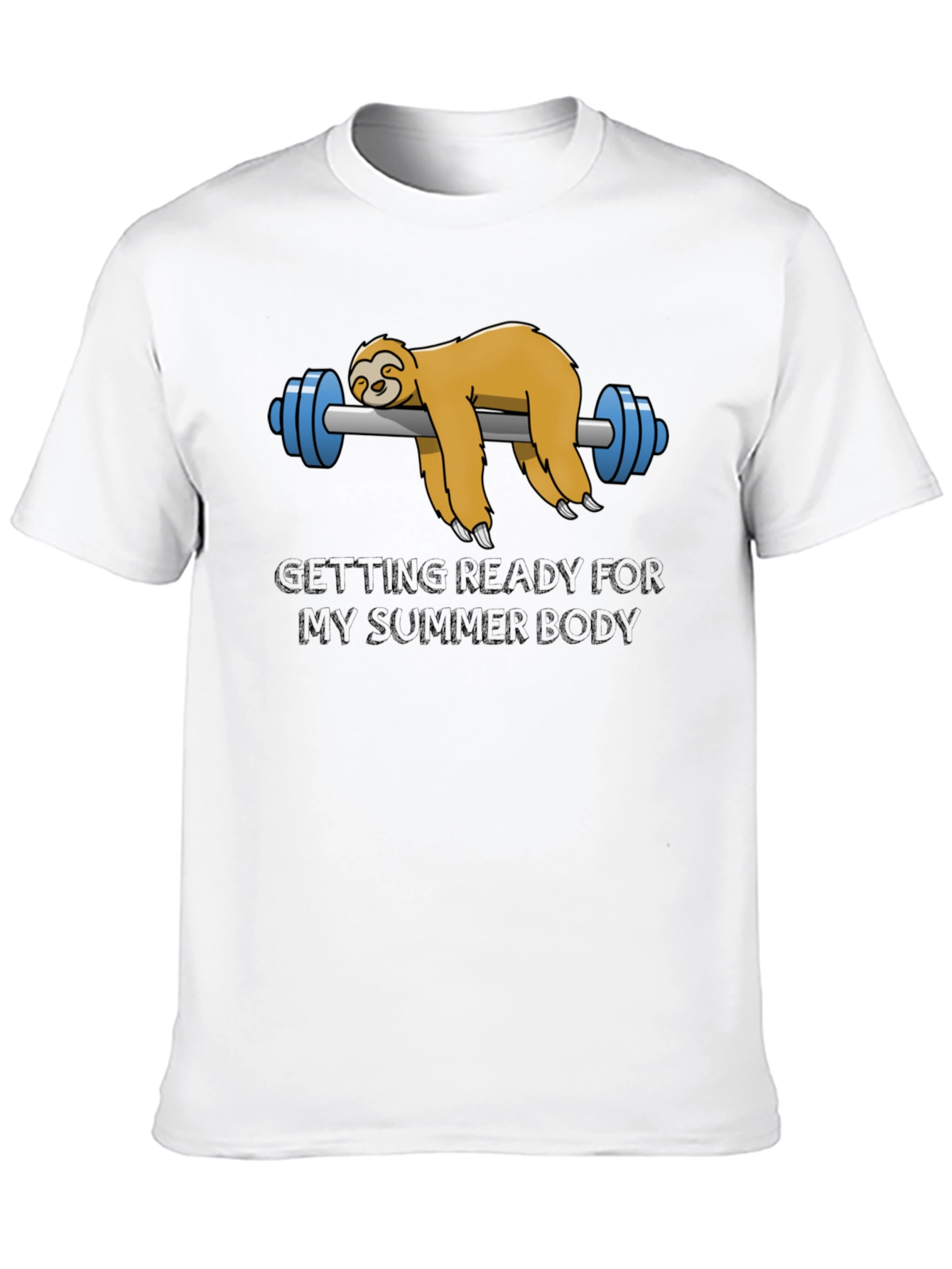 Black Sloth Summer Body Black T-Shirt view 10