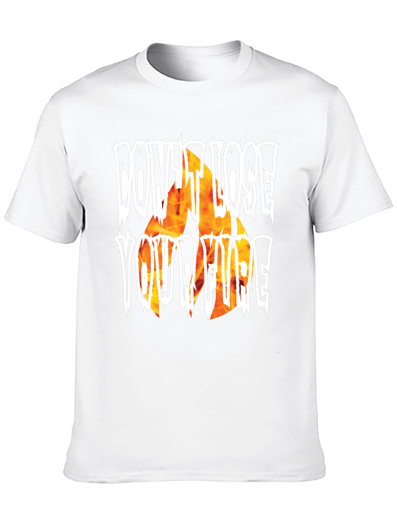 Black Don't Lose Your Fire Graphic T-Shirt view 10