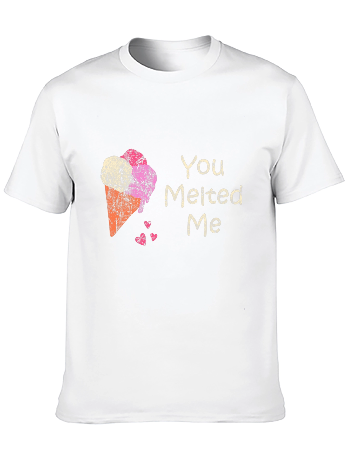 Black You Melted Me Ice Cream Graphic Tee view 10