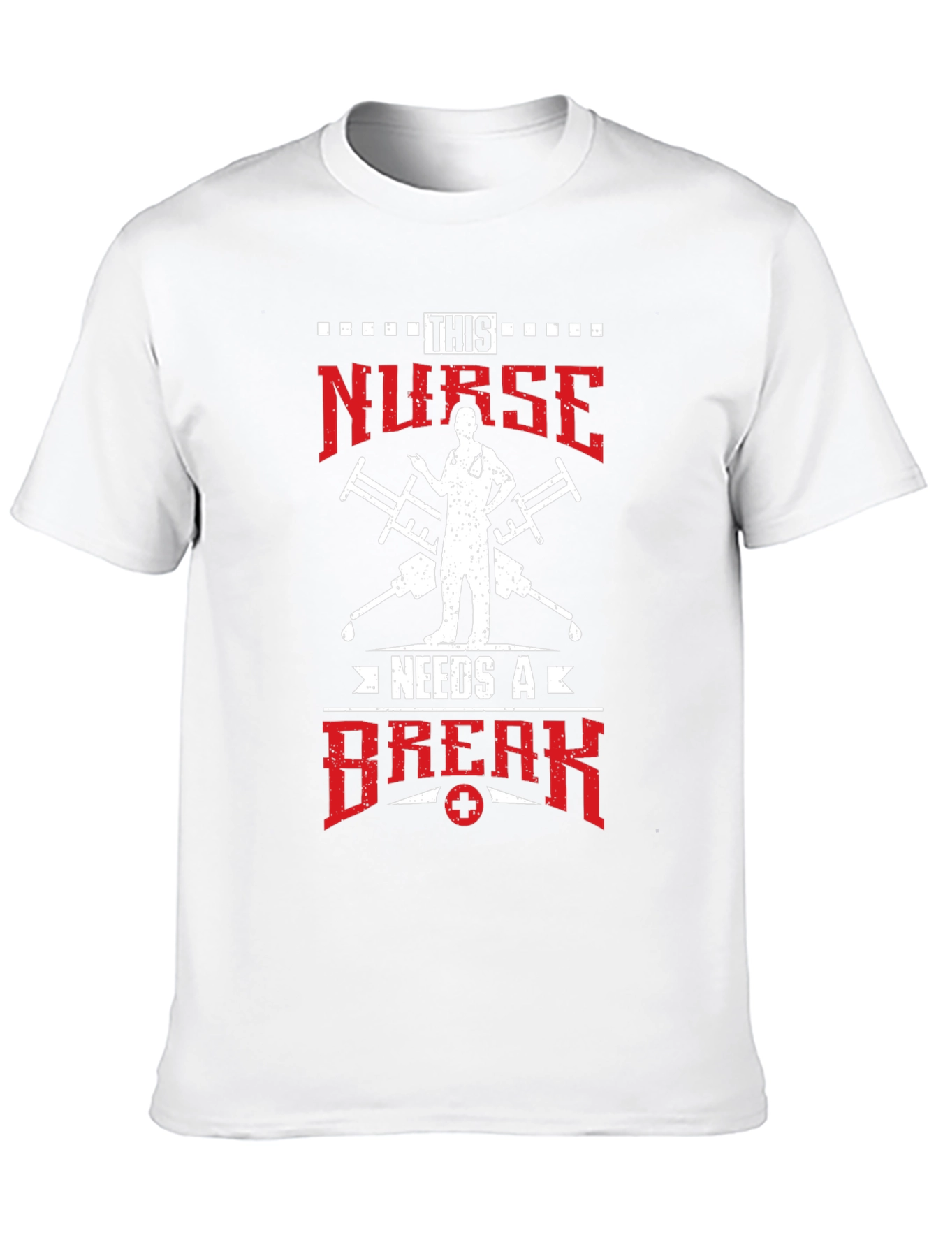 Black Nurse Needs a Break Graphic Tee - Healthcare Hero Apparel view 10