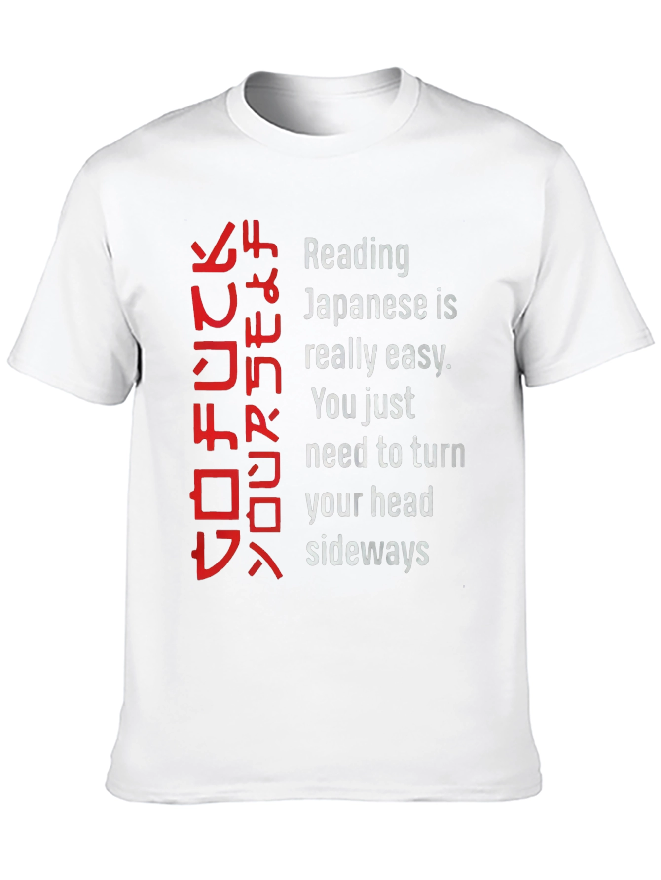 Black Funny Reading Japanese Shirt view 10