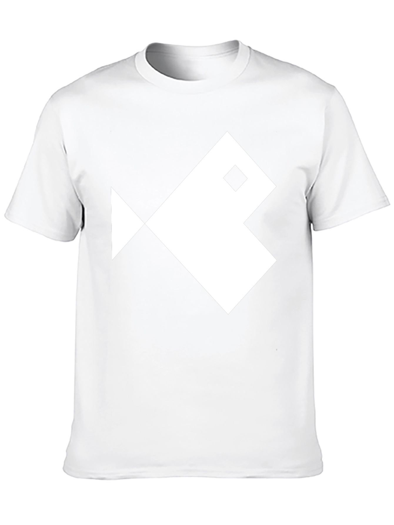 Black Geometric Fish Graphic Tee - Black Cotton T-Shirt view 10