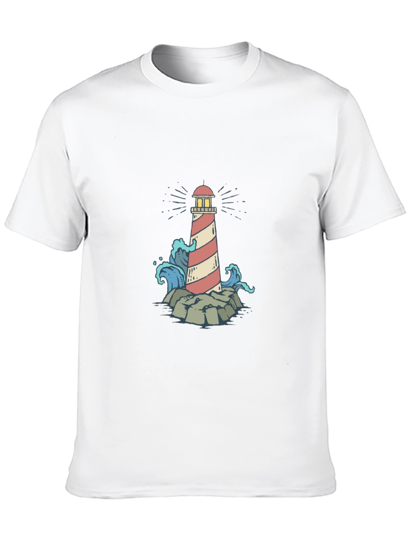 Black Lighthouse Graphic Print Tee view 10