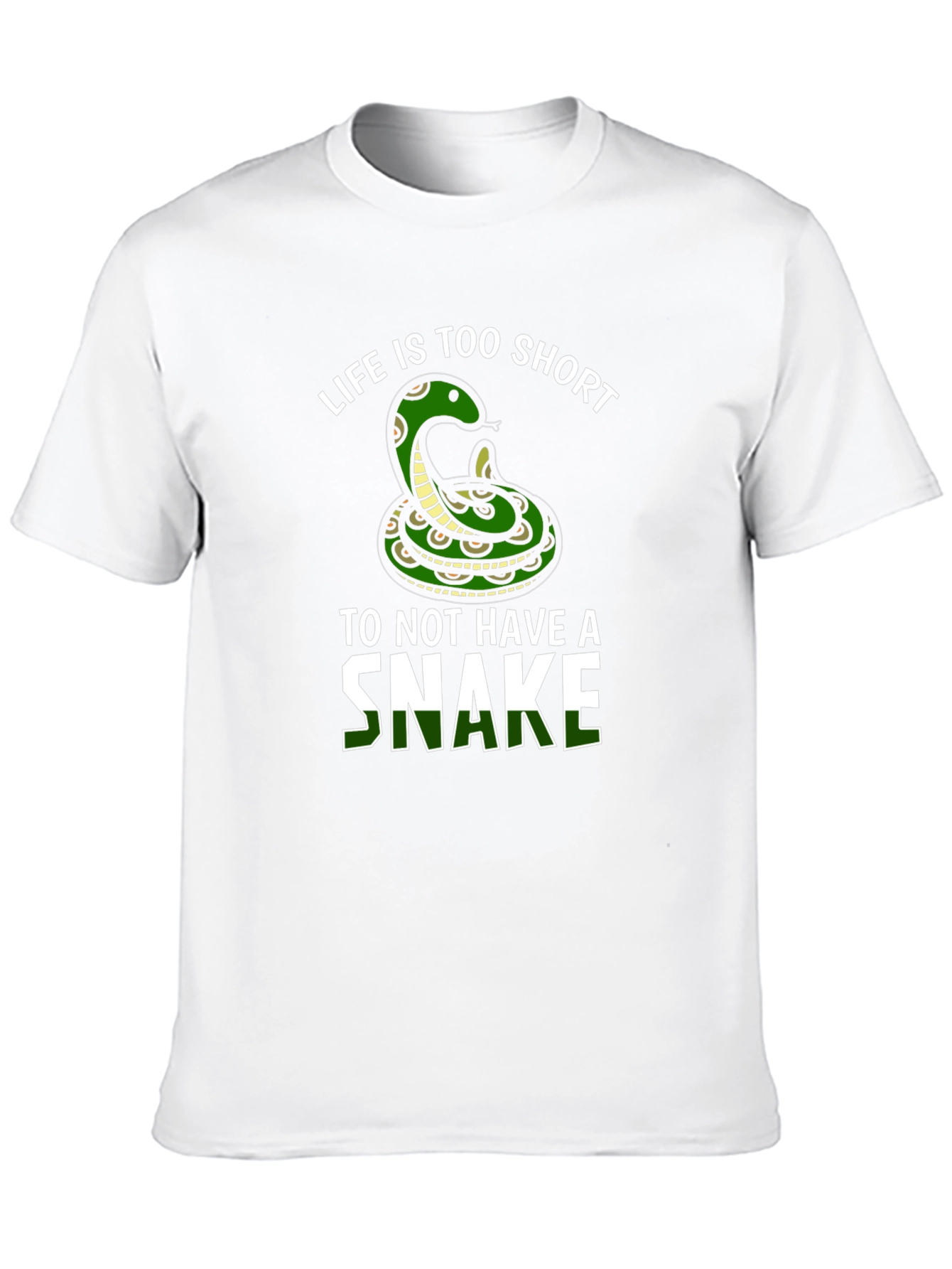 Black Life is Too Short Snake Graphic Tee view 10