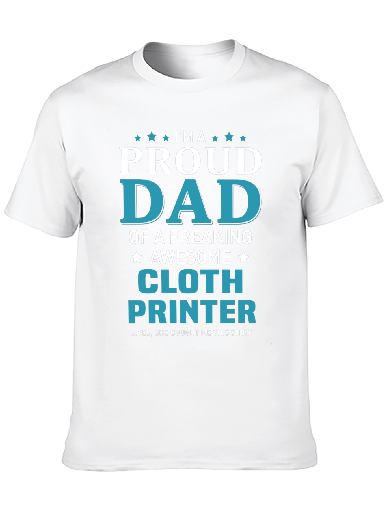 Black Proud Dad Cloth Printer Graphic T-Shirt view 10