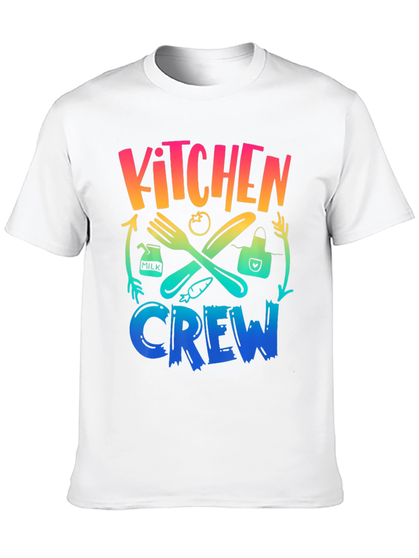 Kitchen Crew Graphic T-Shirt: Colorful Culinary Design - 10