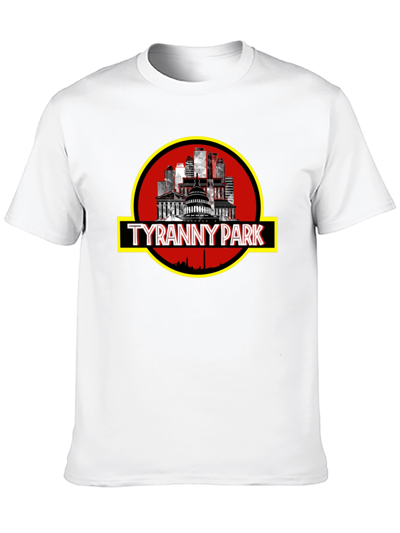 Black Tyranny Park Graphic T-Shirt - Political Statement Tee view 10