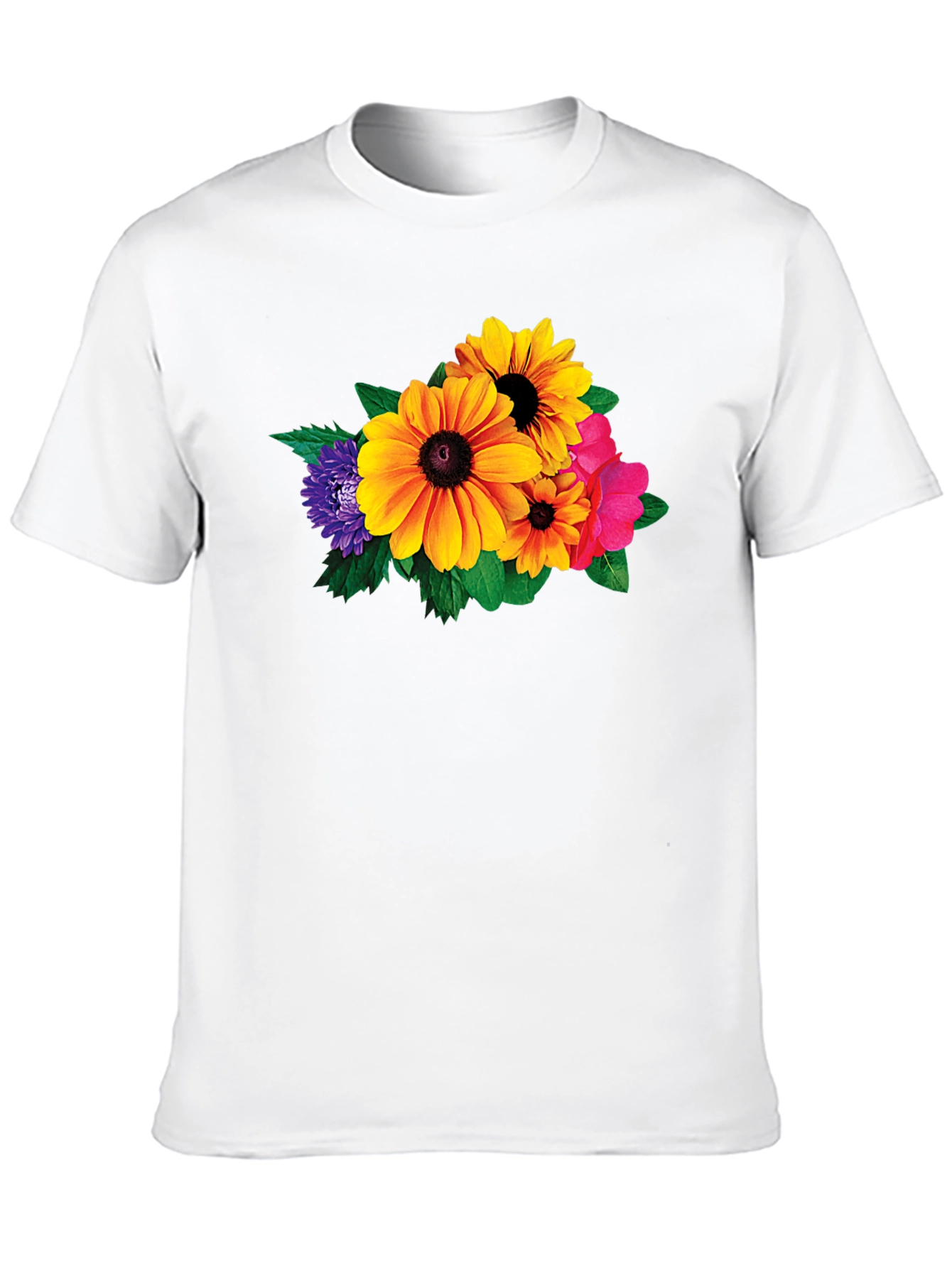 Black Floral Graphic Black T-Shirt view 10