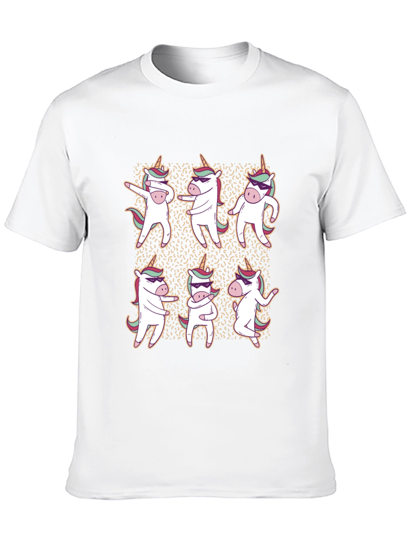 Black Dancing Unicorns Graphic Tee view 10
