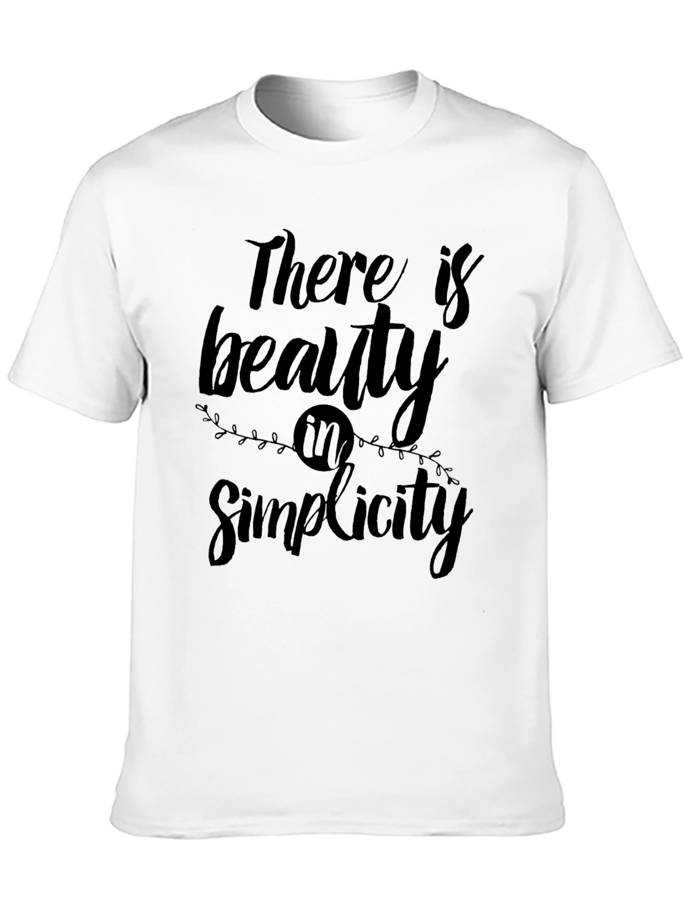 Black Beauty in Simplicity Black Graphic T-Shirt view 10