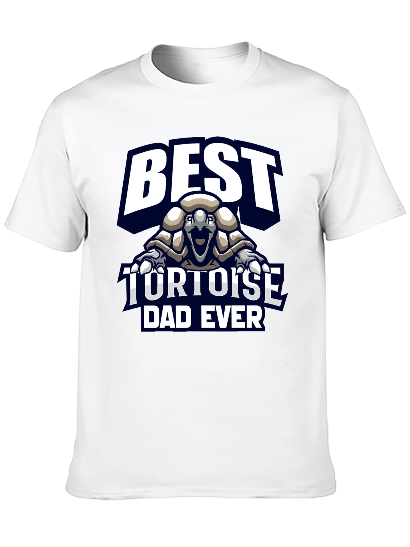 Black Best Tortoise Dad Ever Graphic T-Shirt view 10