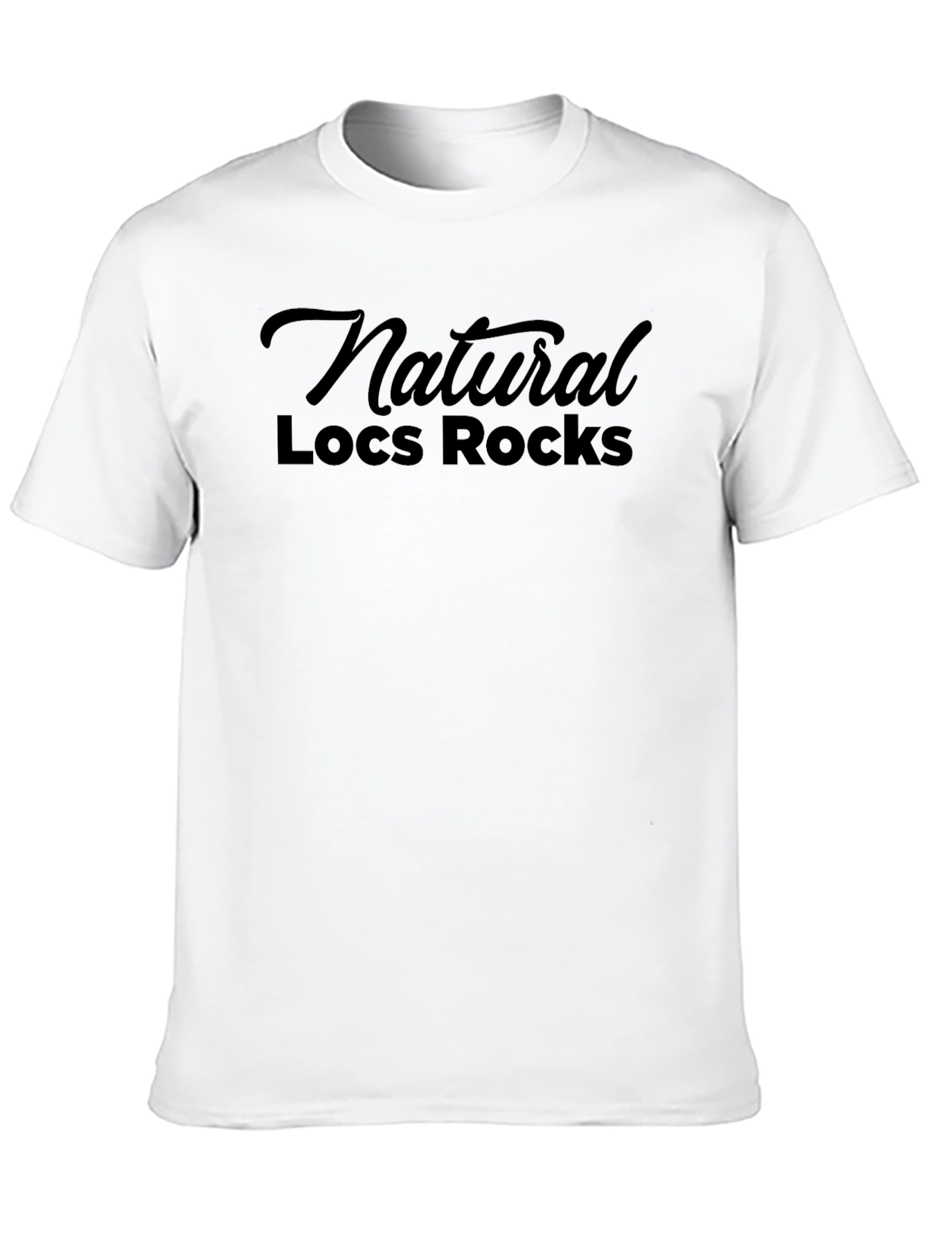 Black Natural Locs Rocks Black T-Shirt view 10