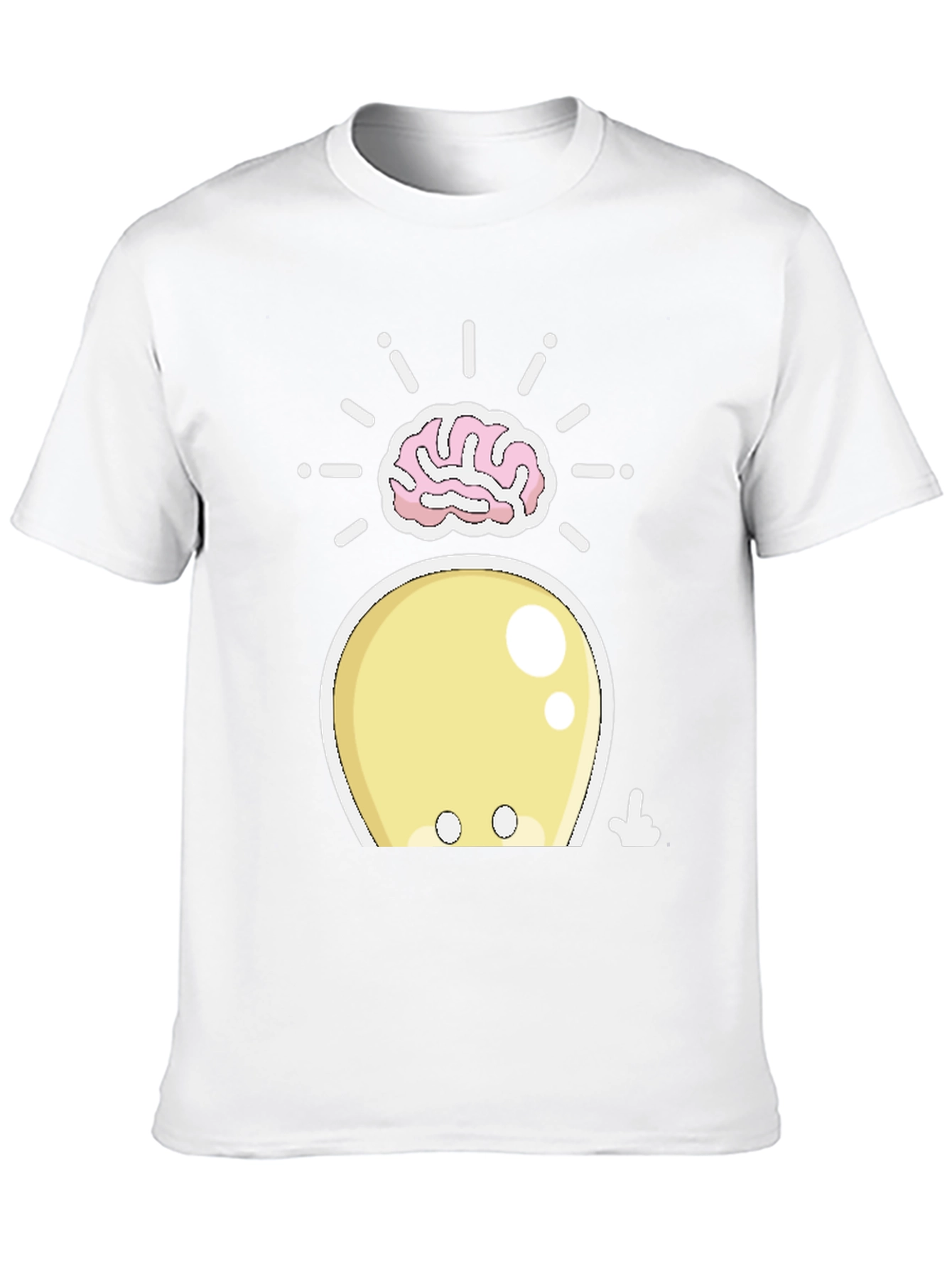Black Funny Brainy Squid Graphic T-Shirt view 10